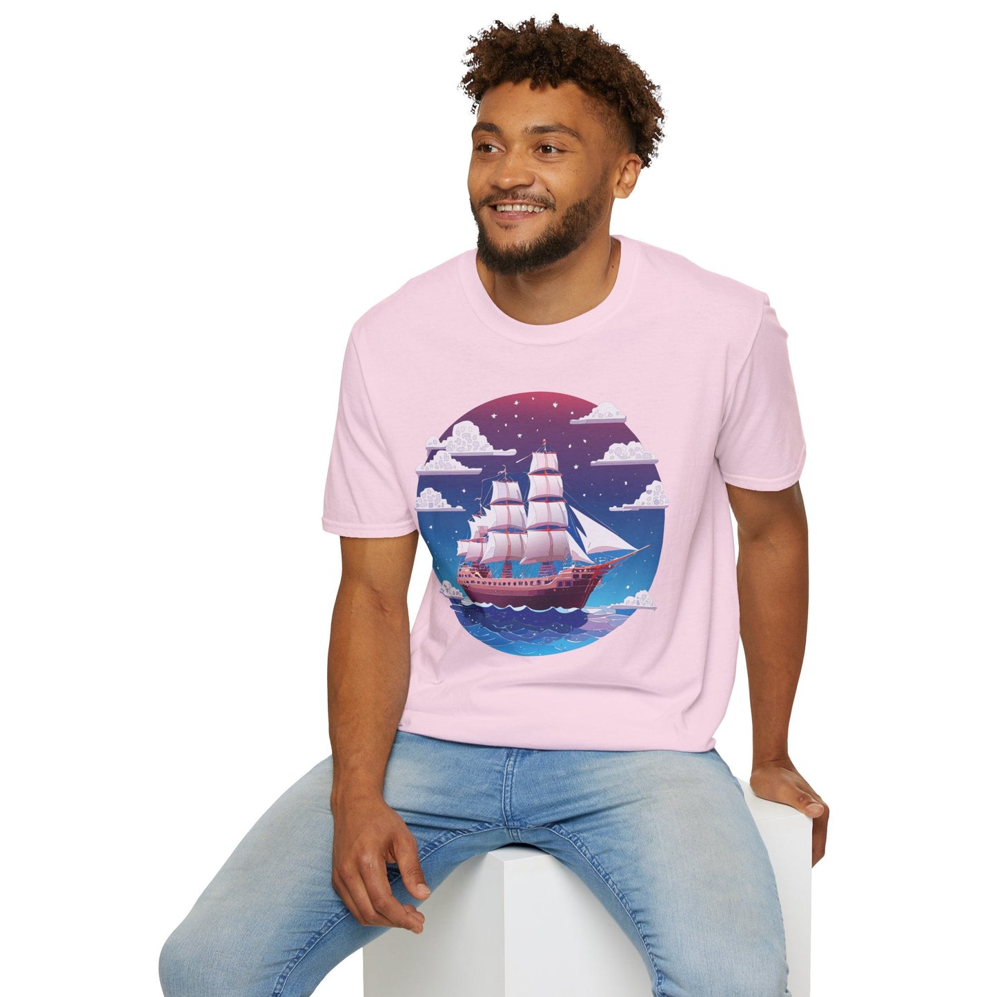 Ship T Shirt Frigate T Shirt Vessel Tee Shirt Unisex Softstyle 100 Percent Ring Spun Cotton