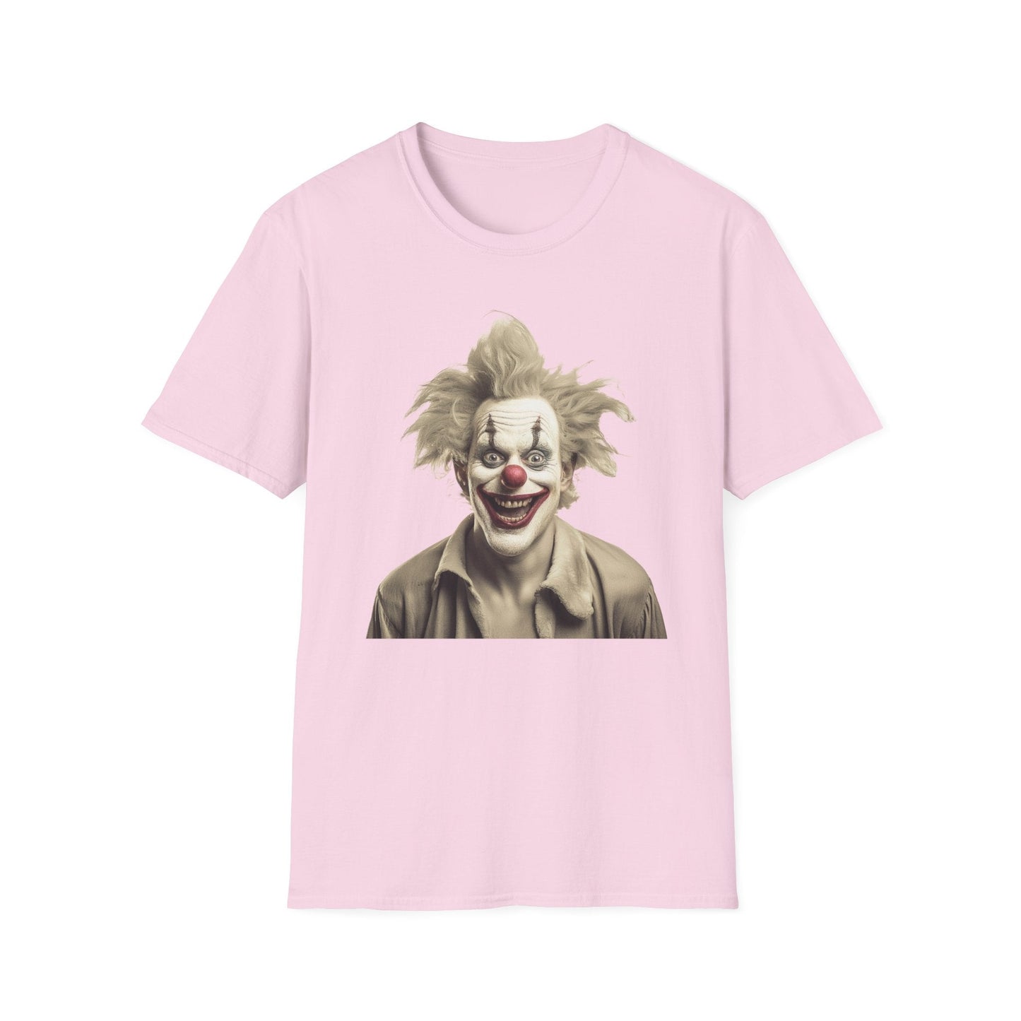 Clown Shirt Unisex T Shirt Funny Man Circus Shirt Scary Man Shirt Softstyle Gildan 64000