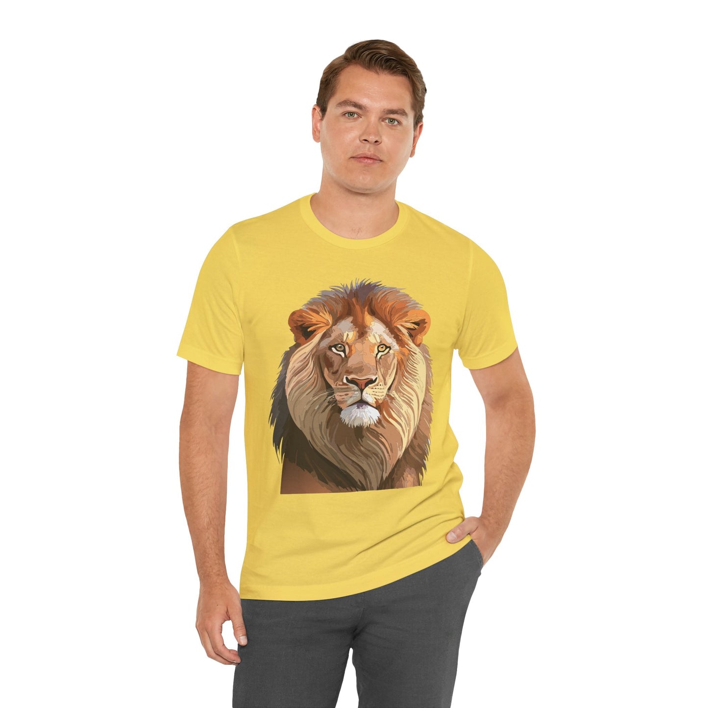 Unisex Animal Graphic Tee Shirt With Wild Animals Art Design For Everyday Wear Casual