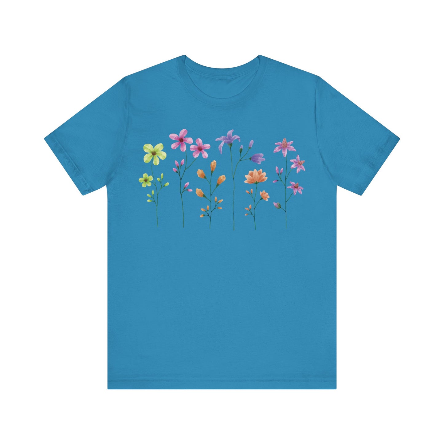 Camiseta de algodón con estampados florales