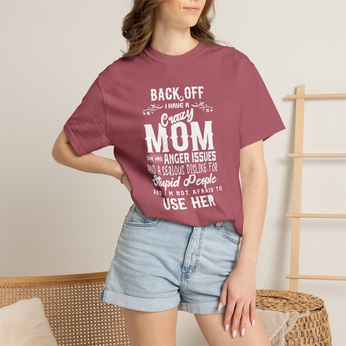 Mom T-shirt Mother's Day Mama Tee Unisex Comfort Colors Garment-Dyed Cotton h34