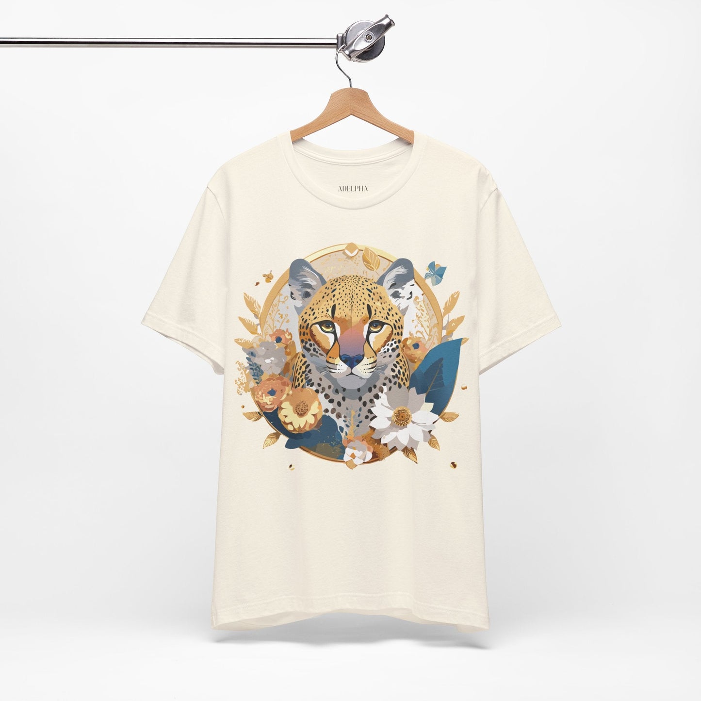 Medallion Graphic Unisex 100 Cotton Vintage Animal Medal Artwork Tee 47