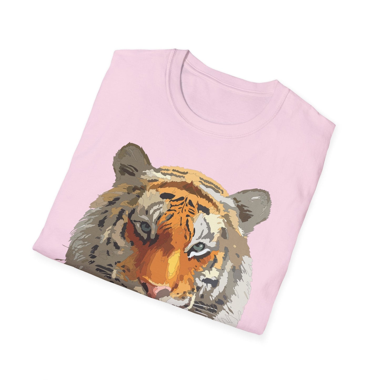 Unisex Tiger Shirt Animal Print Tee Gildan Softstyle Cotton Quality