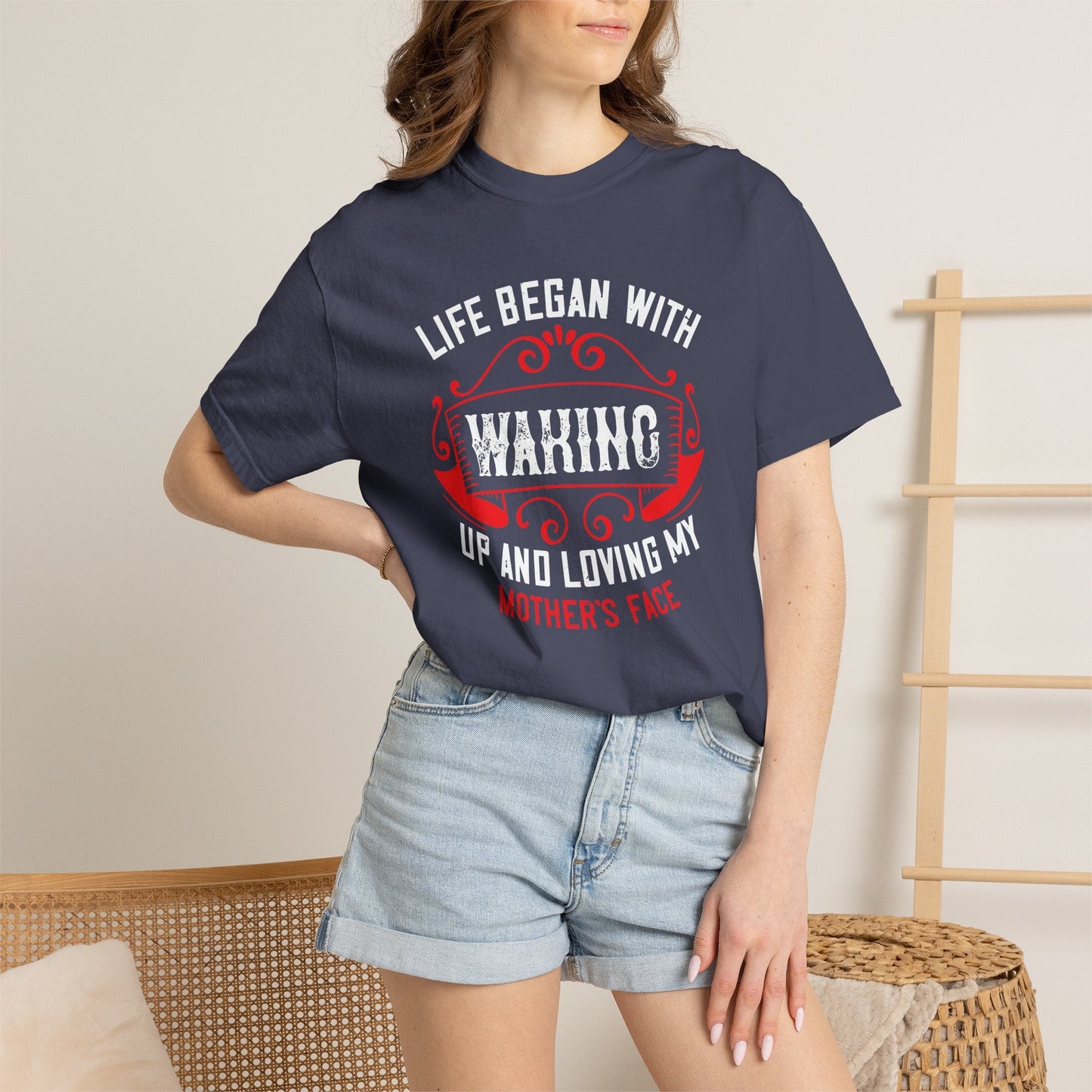 Mom T-shirt Mother Day Mama Tee Unisex Comfort Colors Garment-Dyed Cotton h77