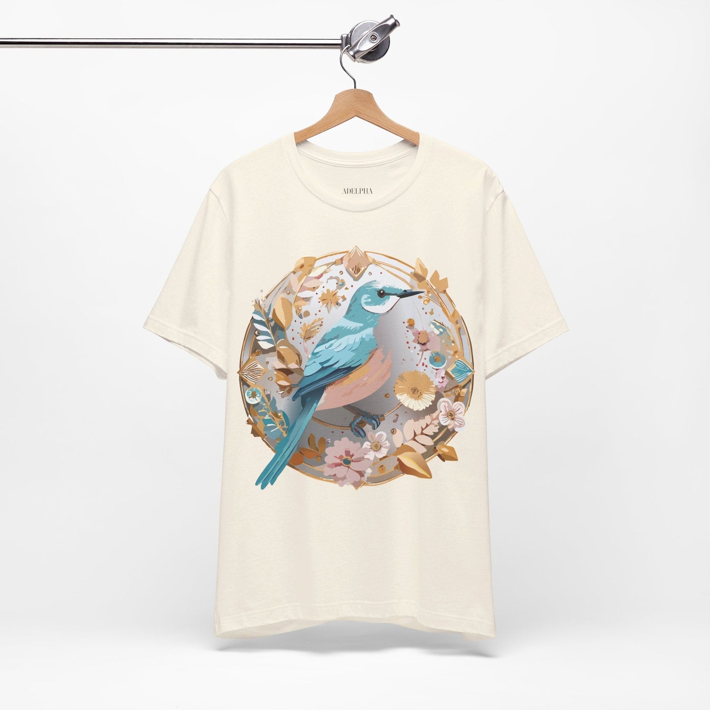Adelpha Medallion Shirt Unisex Graphic Tee With Vintage Inspired Artwork Short Sleeve Jersey