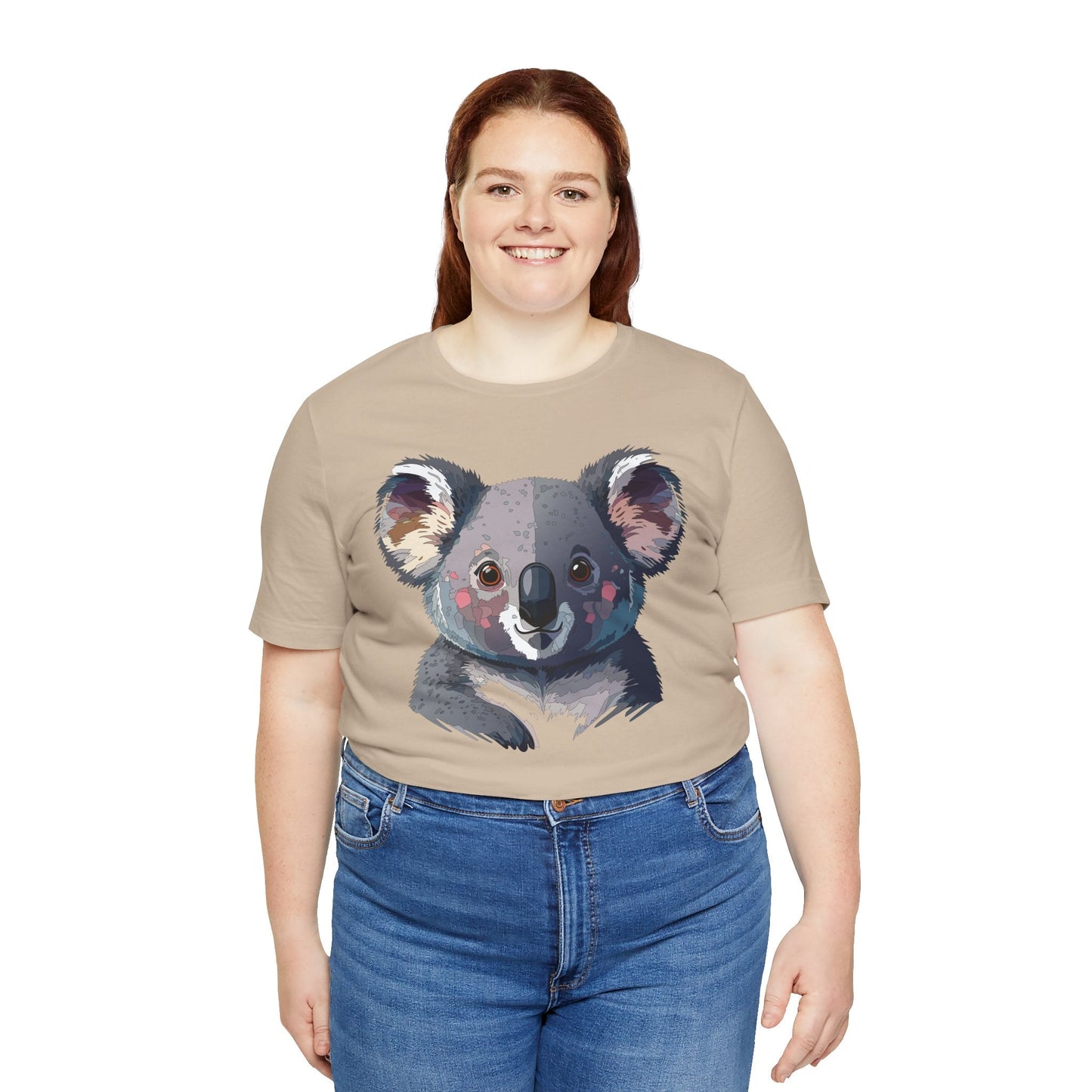 Unisex Animal Shirt With Animal Art Design Tee Wild Animals Short Sleeve Jersey Cotton