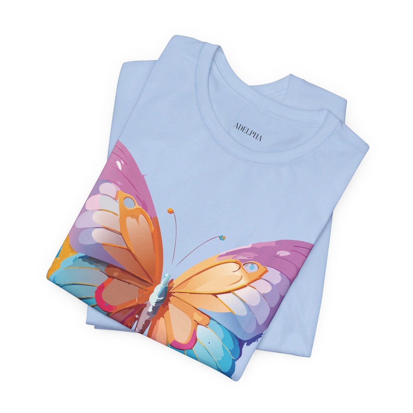 Butterfly Graphic Unisex 100 Cotton Lightweight Vintage Design Jersey Tee 91