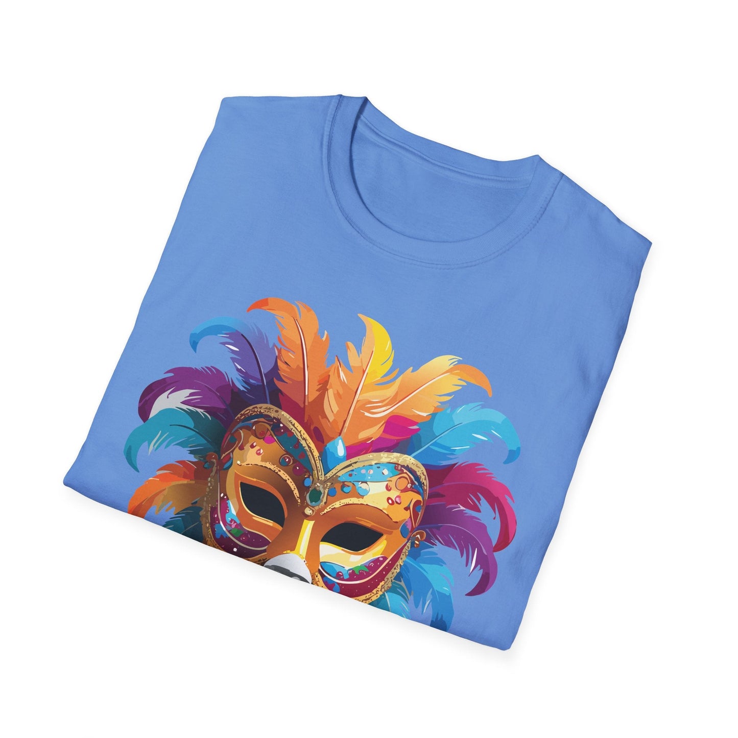 Mask Graphic Unisex Cotton Masquerade Design Artwork Tee 28