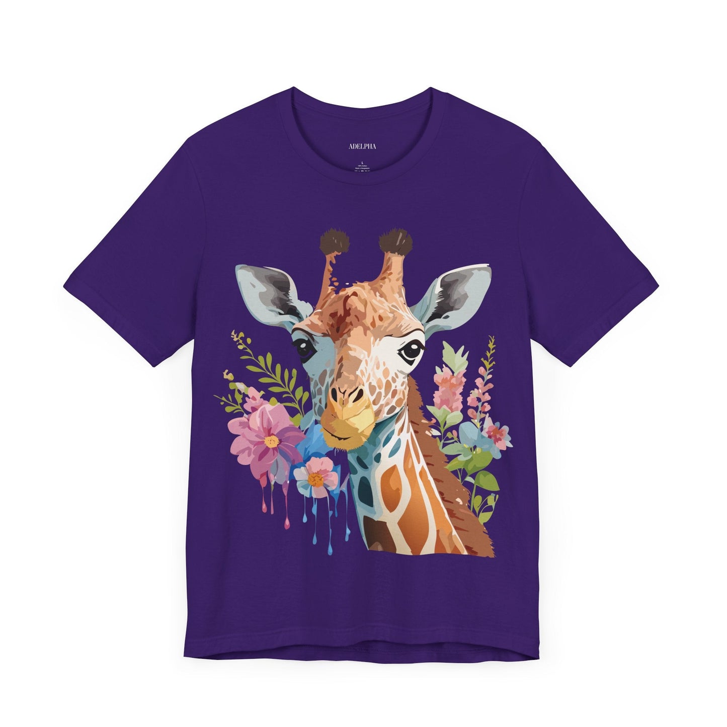Giraffe Graphic Tee Unisex Jersey Short Sleeve Art Design From Adelpha Premium Casual Wear