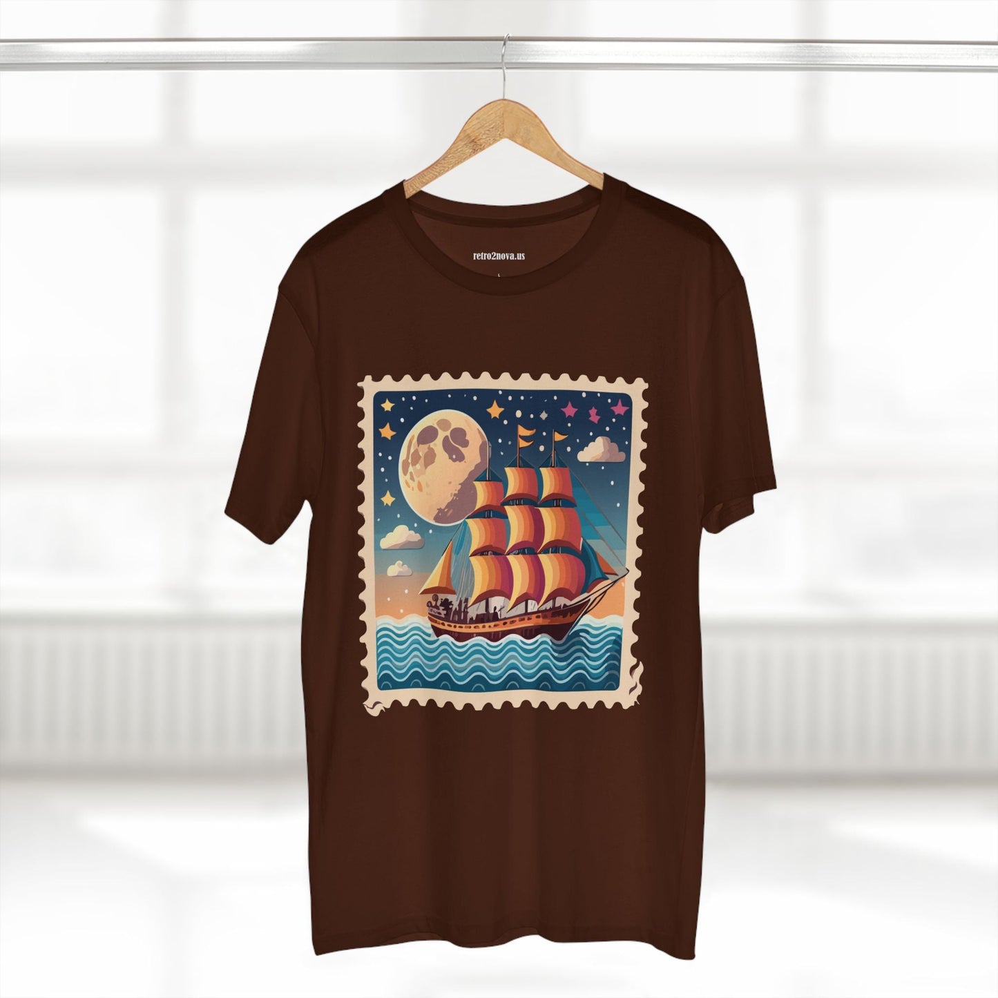 Stamp Shirt Postage Stamp Shirt PS 42 Unisex Premium Cotton Tee With Original Art Design Retro2Nova