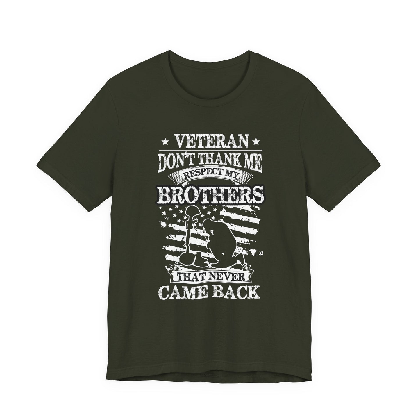 Army Veteran Patriotic Graphic Design Unisex Cotton T-Shirt v60