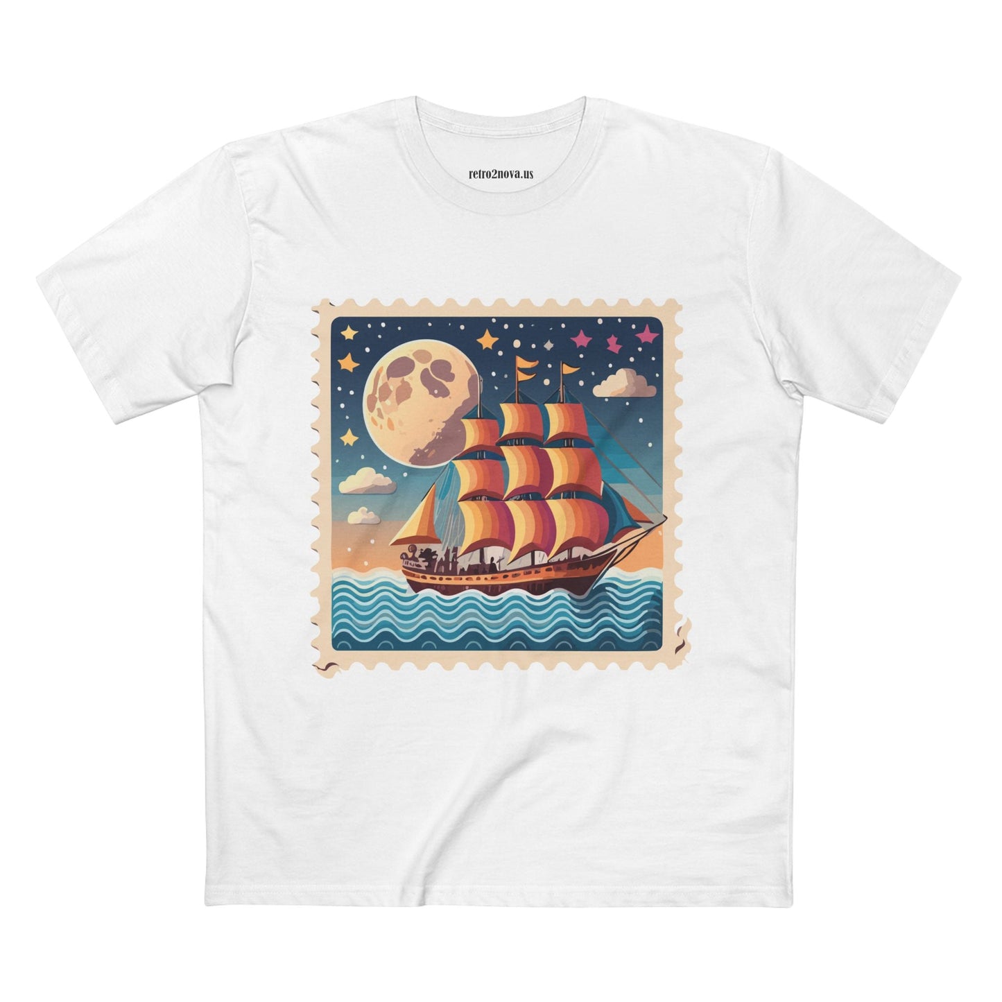 Stamp Shirt Postage Stamp Shirt PS 42 Unisex Premium Cotton Tee With Original Art Design Retro2Nova