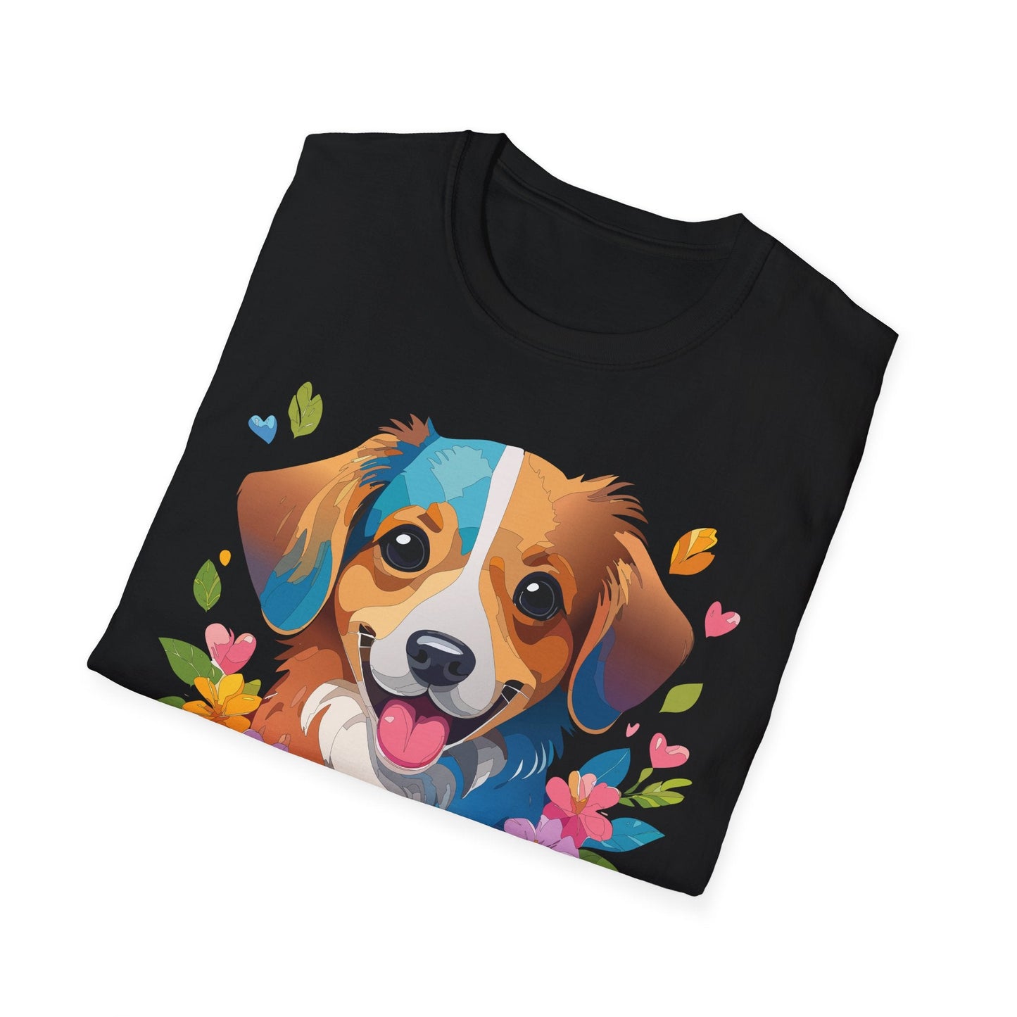 Dog Shirt Unisex Animal Tee 100 Percent Cotton Gildan Softstyle 64000