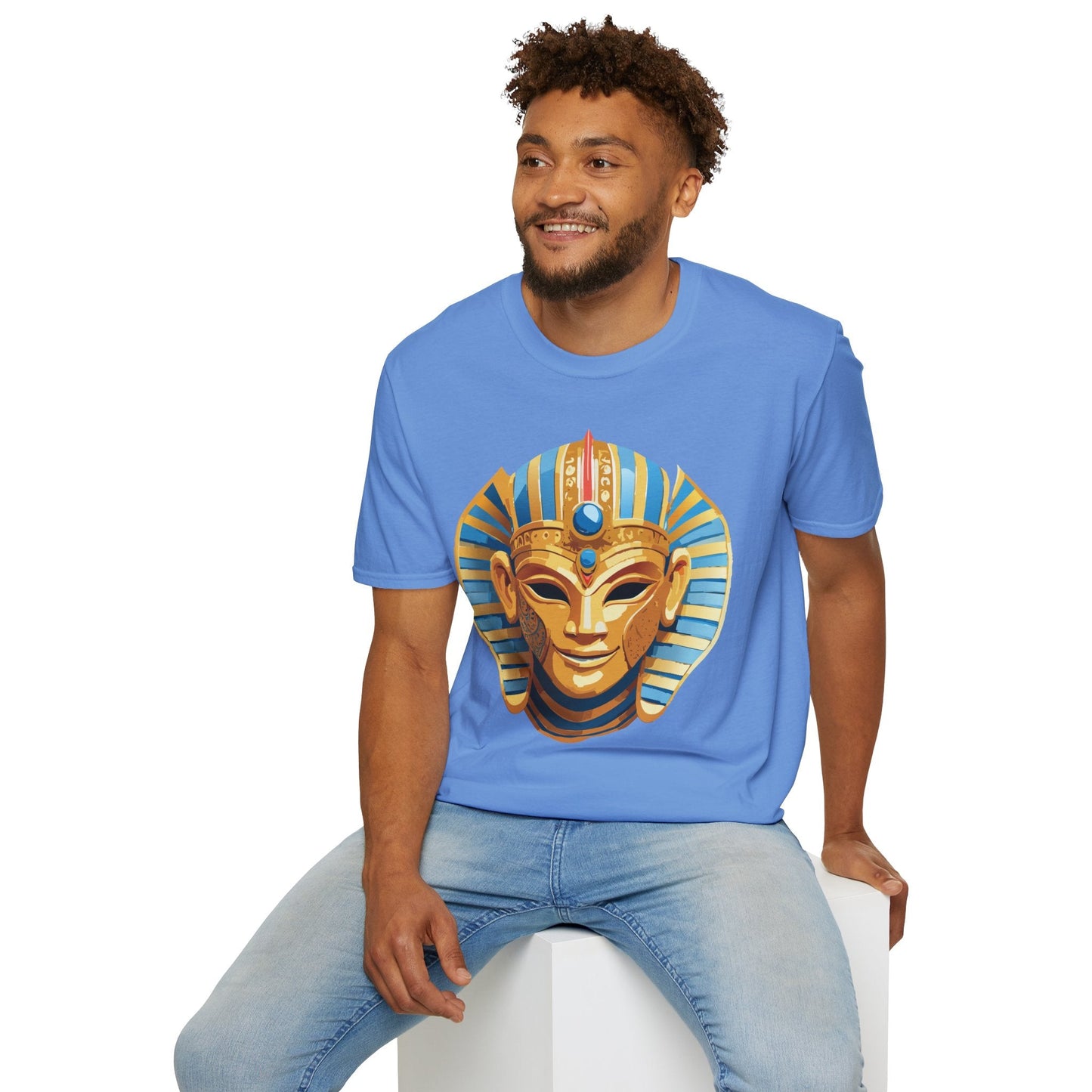 Mask Graphic Unisex Cotton Masquerade Design Artwork Tee 23