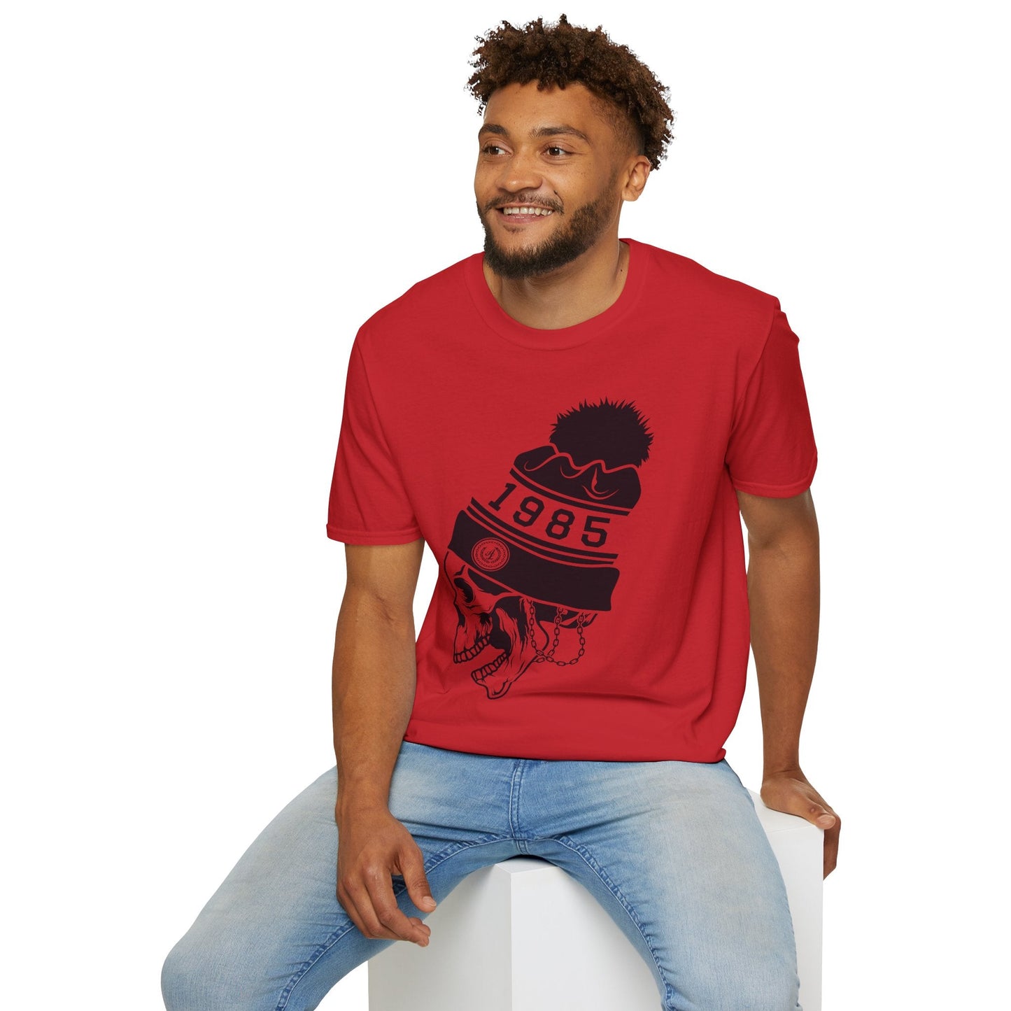 Cartoon Animation T Shirt Unisex Gildan Softstyle 64000 Tee With Art Design Funny Graphic