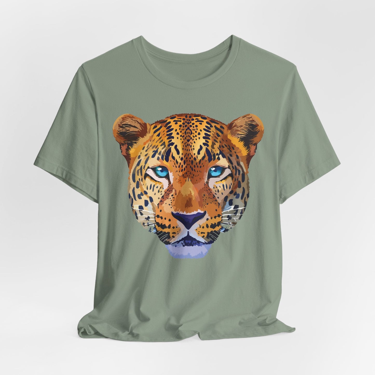 Unisex Animal Print Tee Shirt With Art Design Wild Animals Graphic Tee For Everyday Wear
