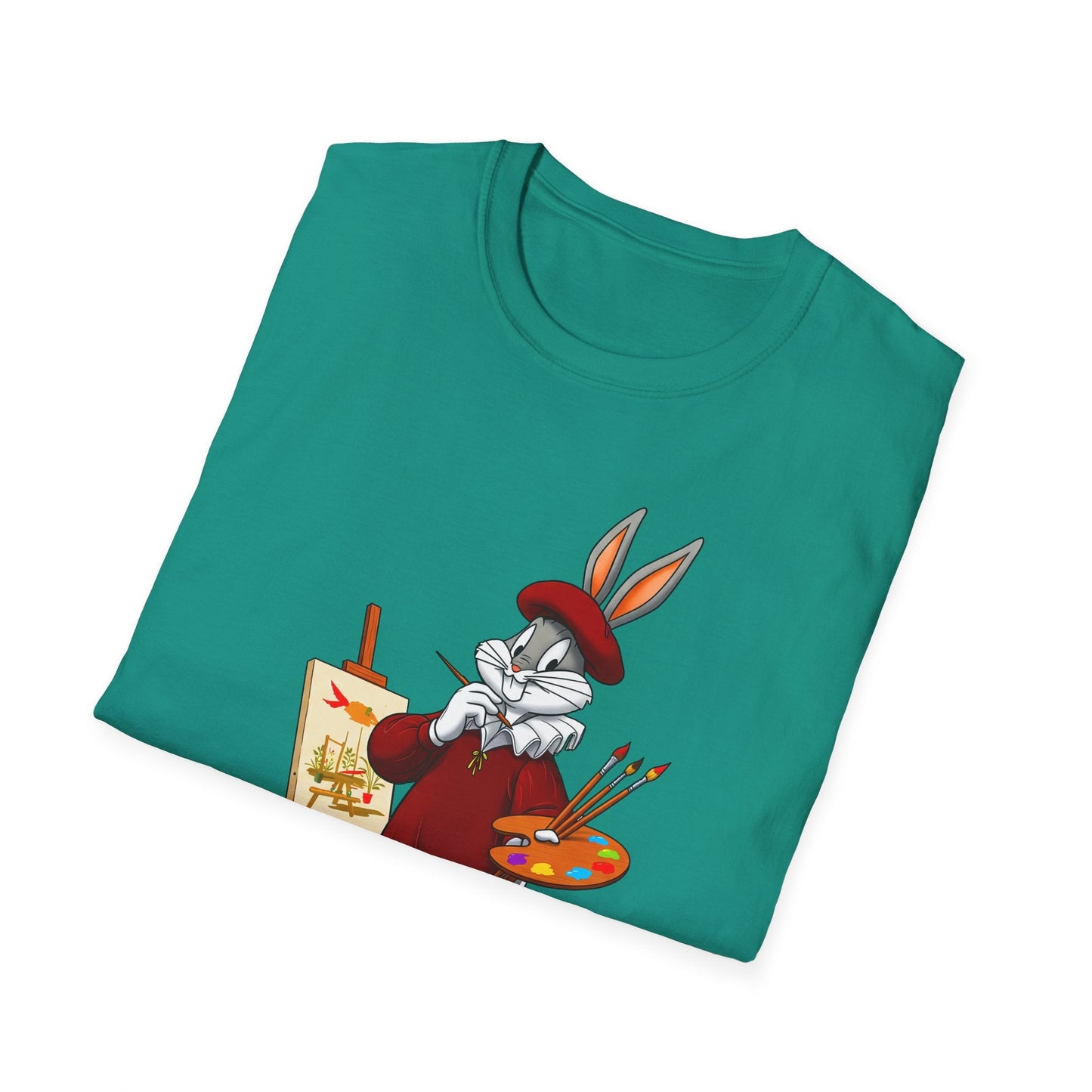 Cartoon Bunny Graphic Unisex Cotton Animal Animation Artwork Design Tee 8