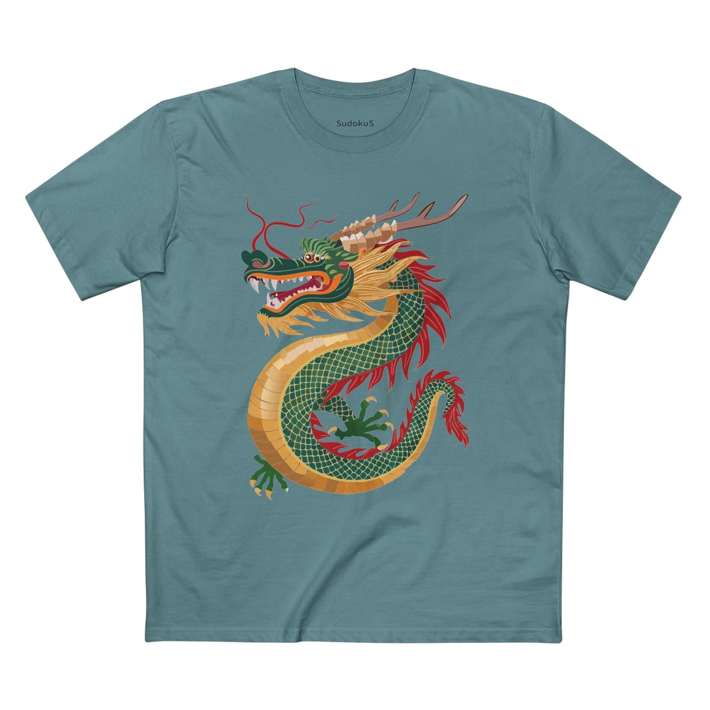 Dragon Graphic Unisex 100 Cotton Staple Tee 12