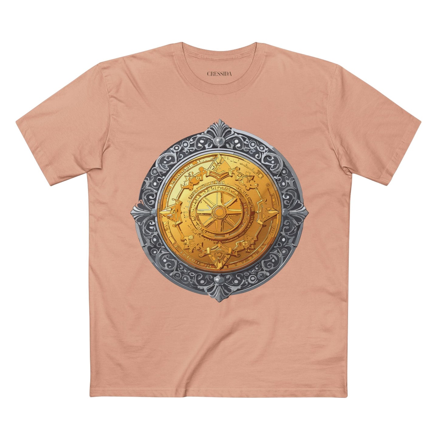 Antique Gold Coin Graphic Design T-Shirt Unisex 100 Cotton With Golden Print Artwork Tee 10