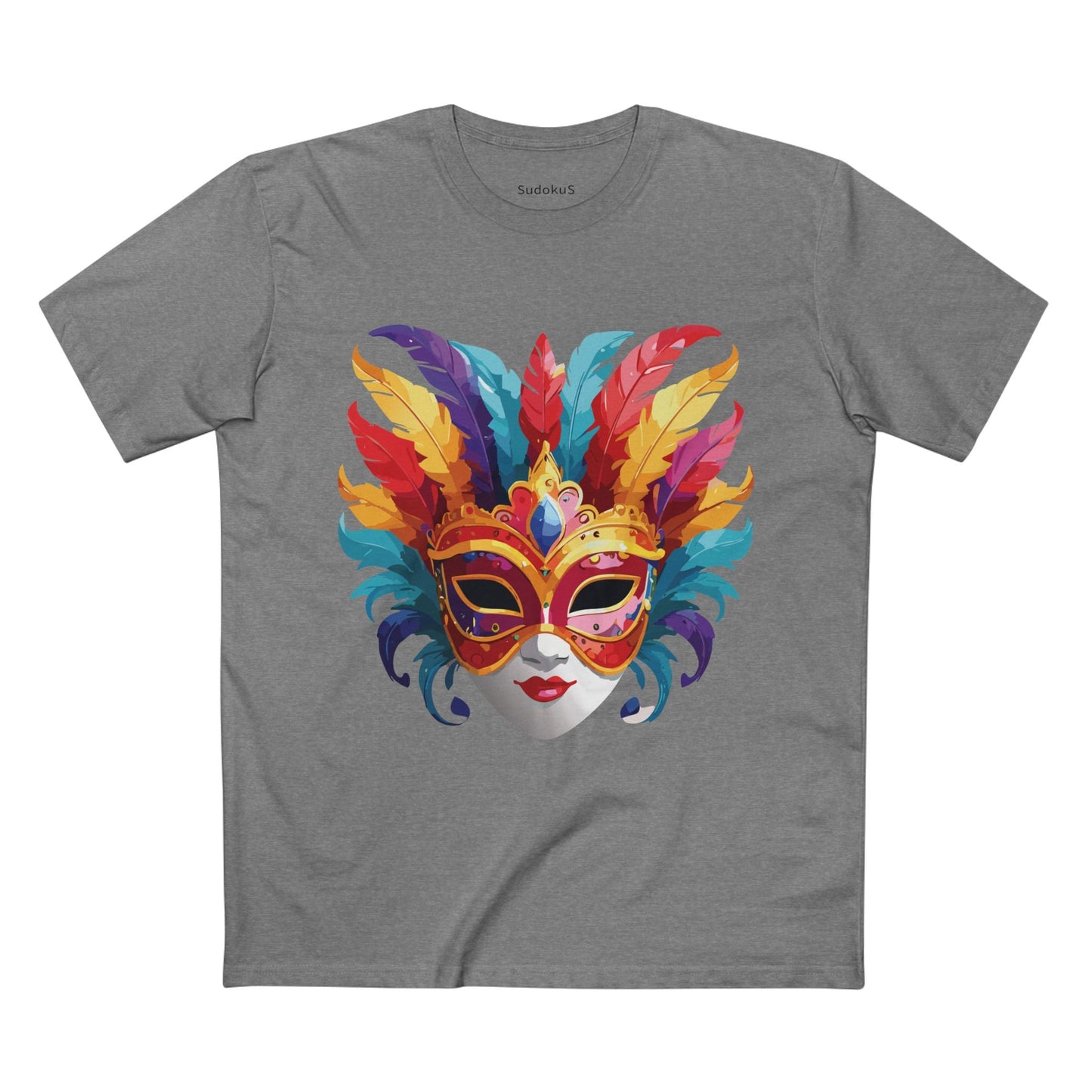 Mask Graphic Unisex 100 Cotton Staple Tee 9