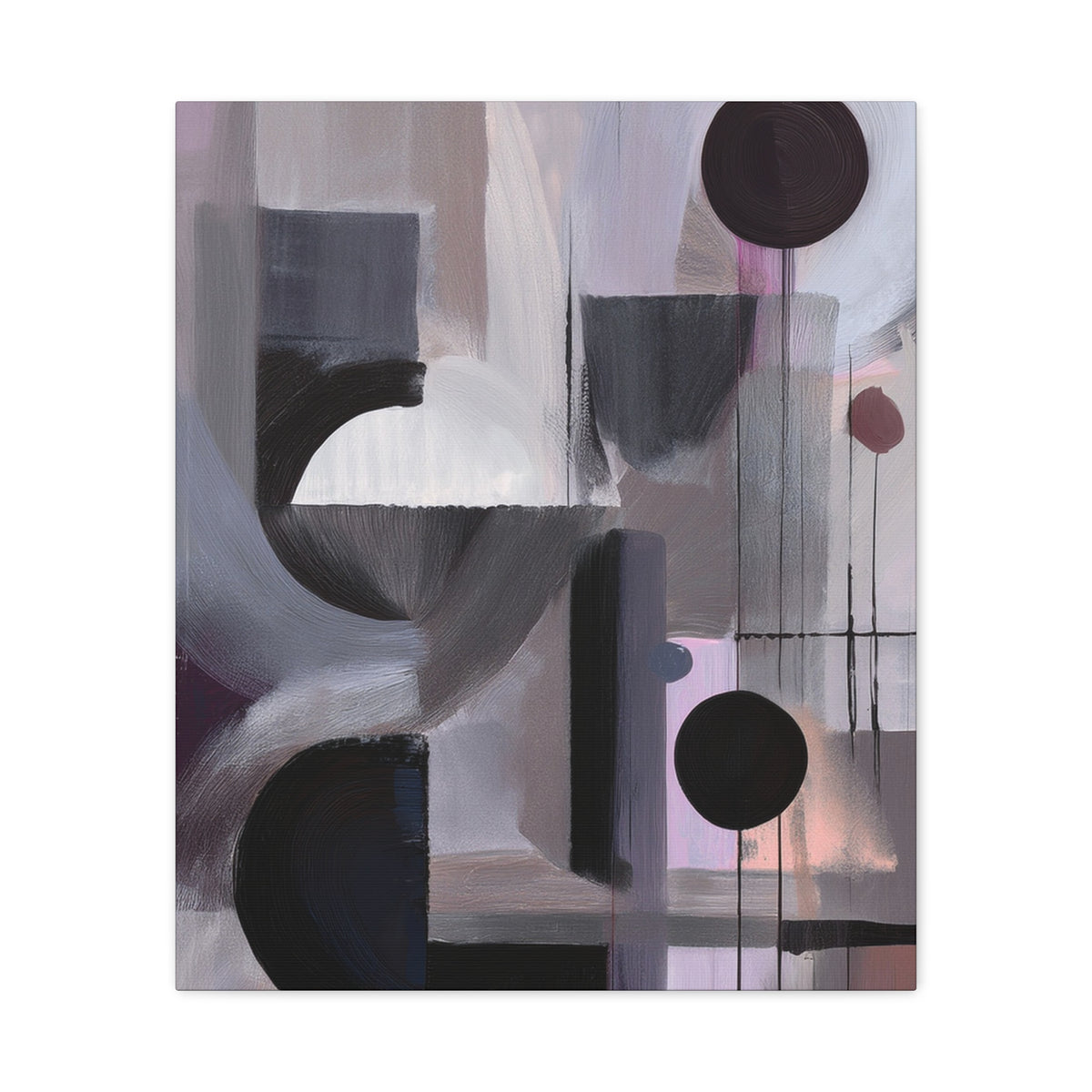 Abstract Geometric Painting Print Canvas 20x24,20x30,24x30 24x32,24x36,30x40 32x48,36x48,40x60 Pine-Wood Inner Frame ABS-46