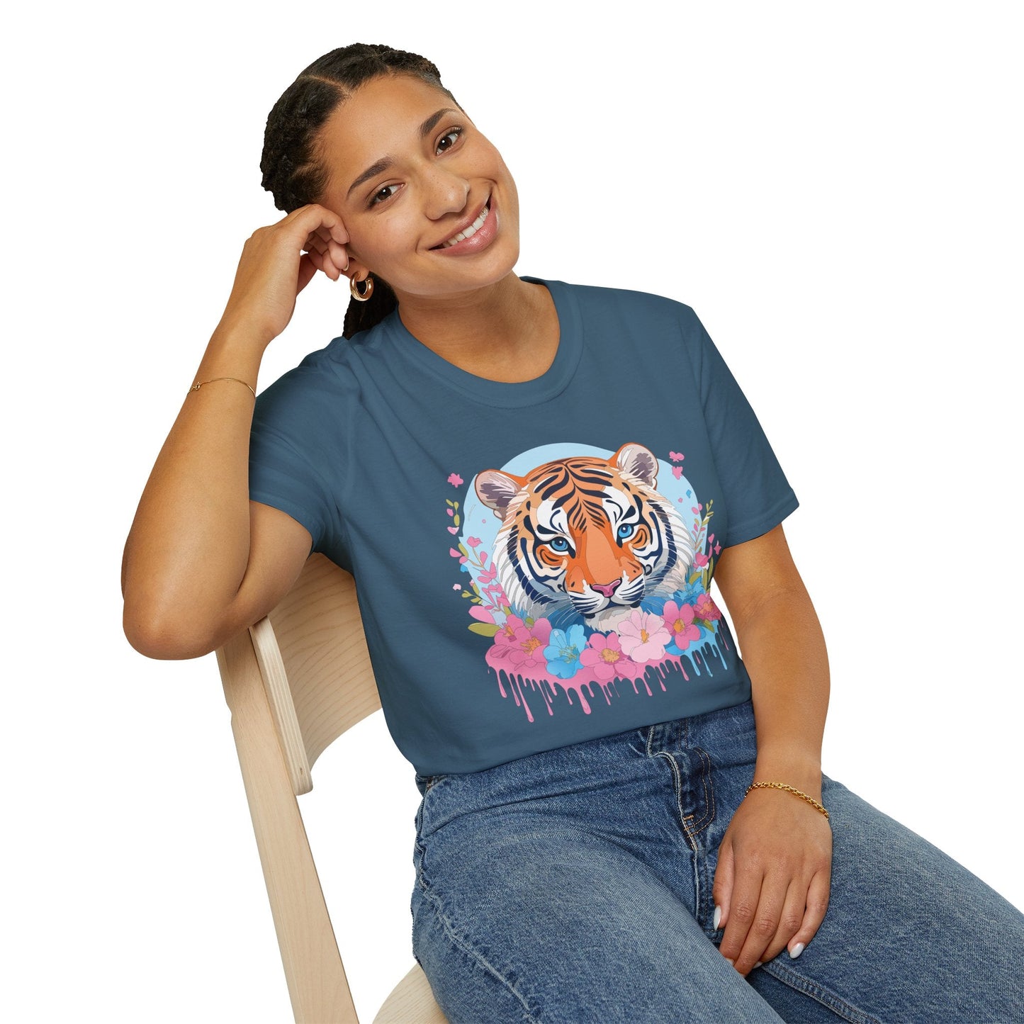 Tiger Shirt Unisex Softstyle T Shirt Gildan 64000 Animal Tee