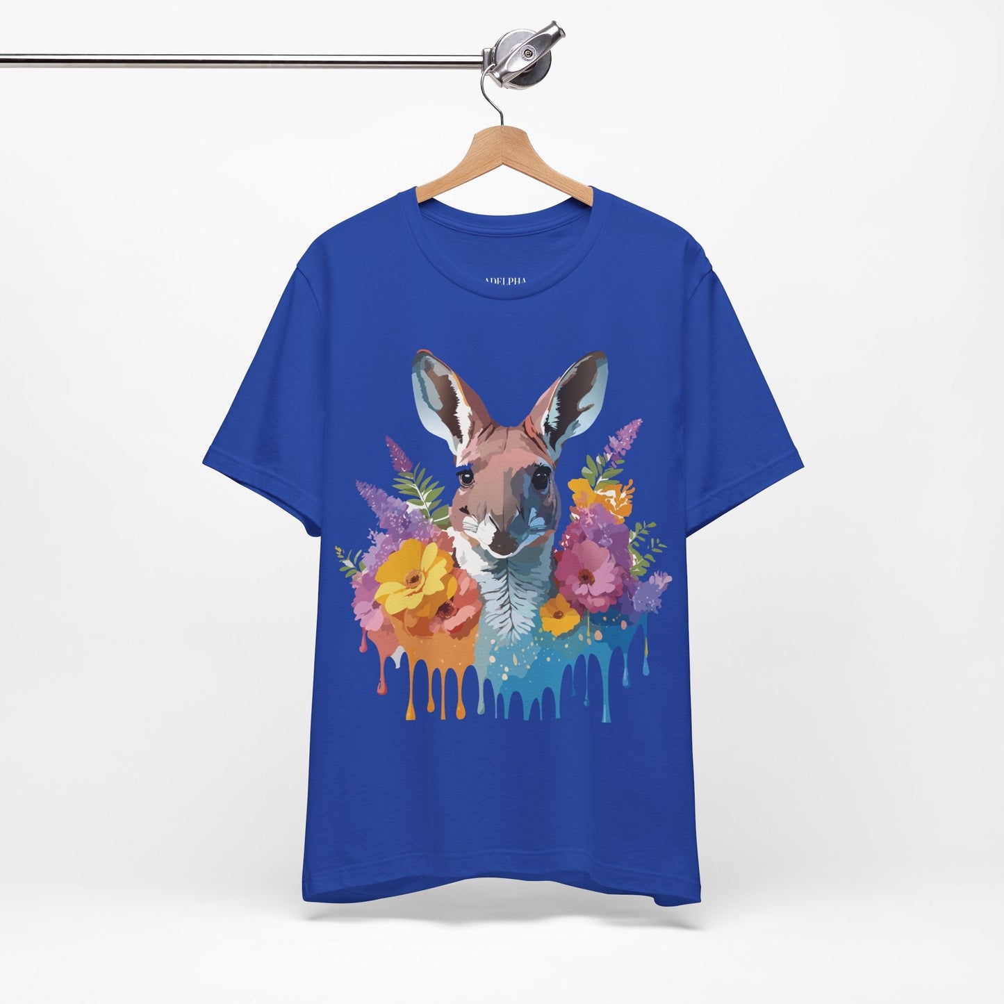 Kangaroo Graphic Tee Unisex Jersey Short Sleeve Adelpha Vintage Inspired Artwork Casual Wear