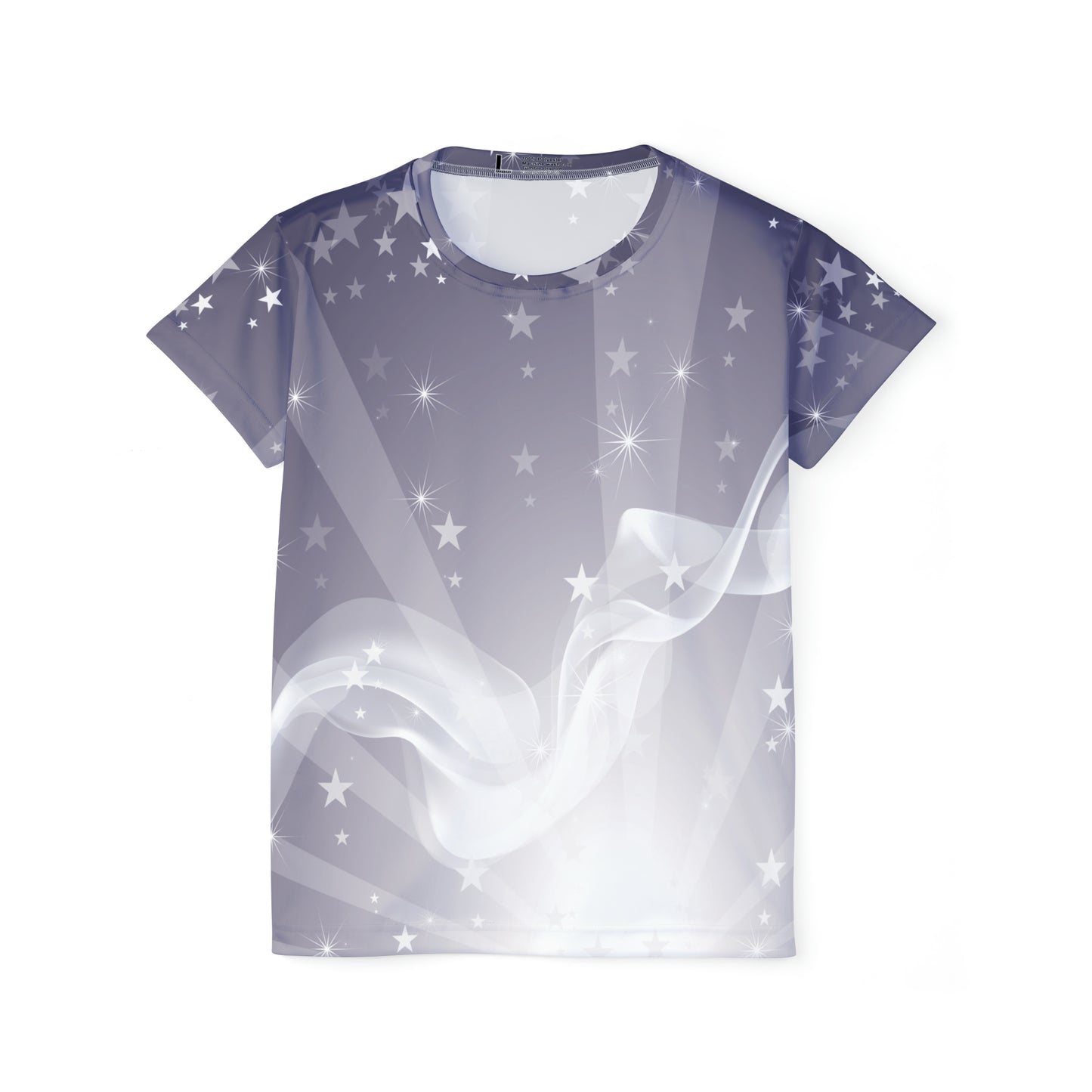 Poly Jersey Tee Shirt with abstract prints