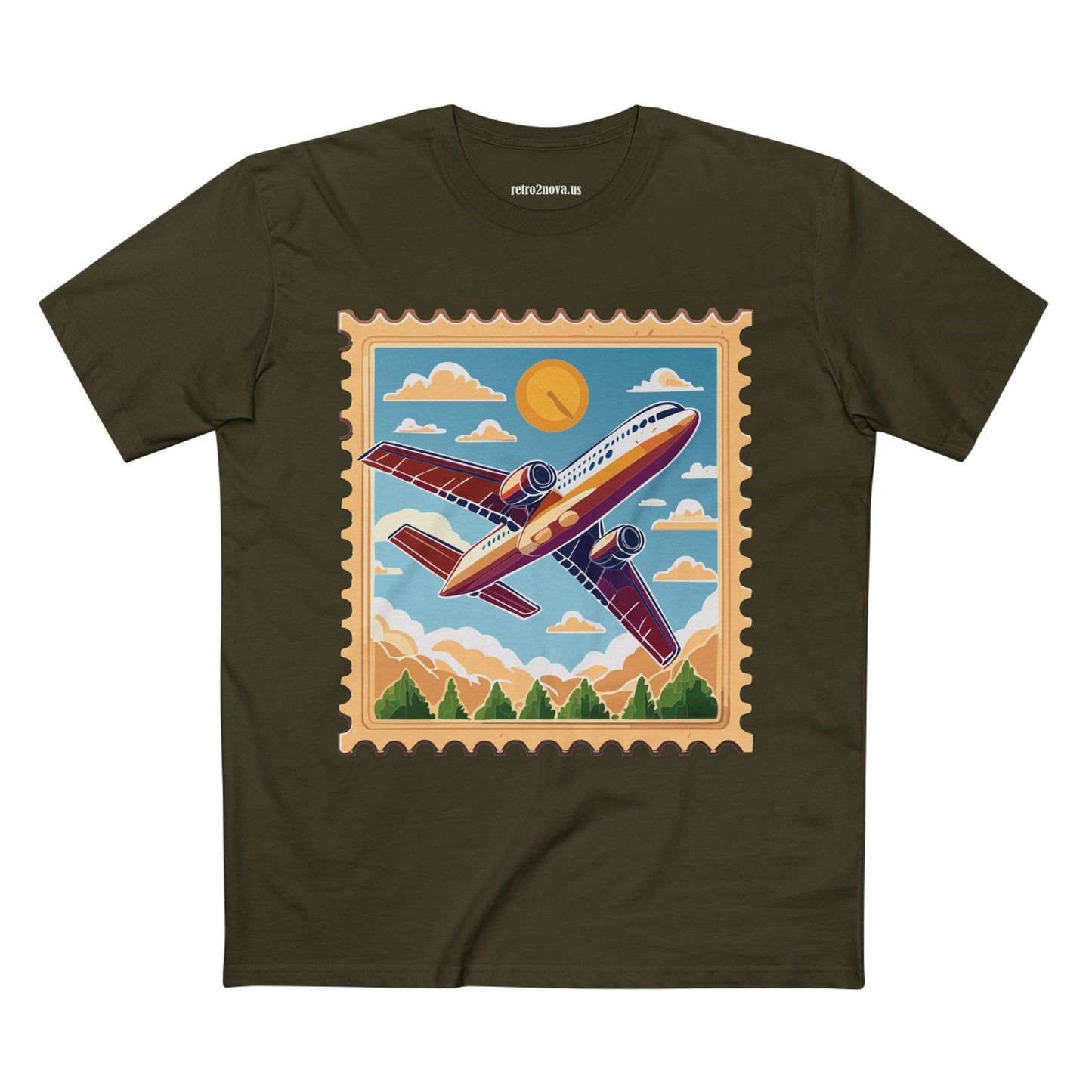Postage Stamp Shirt Unisex Premium Cotton Tee With Original Art Design PS15 Premium Collection Tee