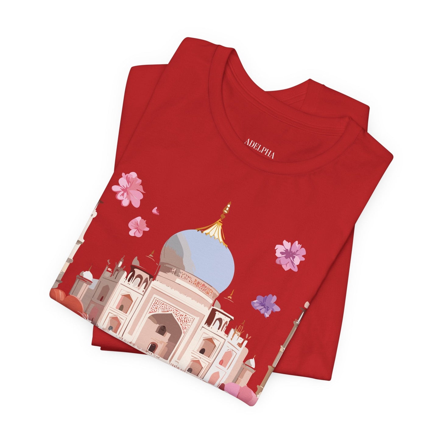 Taj Mahal Tourist Shirt Graphic Tee Unisex Vintage Inspired Adelpha Art Design Edition