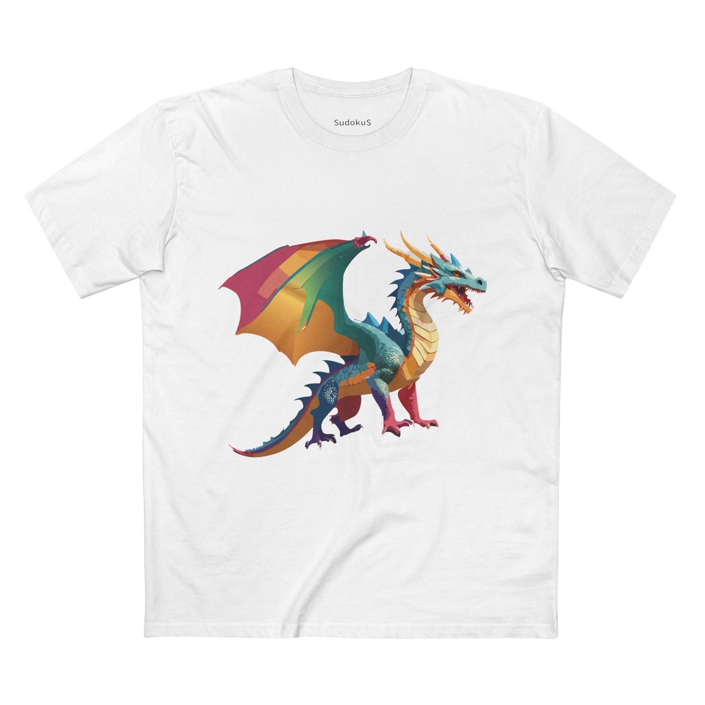 Dragon Graphic Unisex 100 Cotton Staple Tee 8
