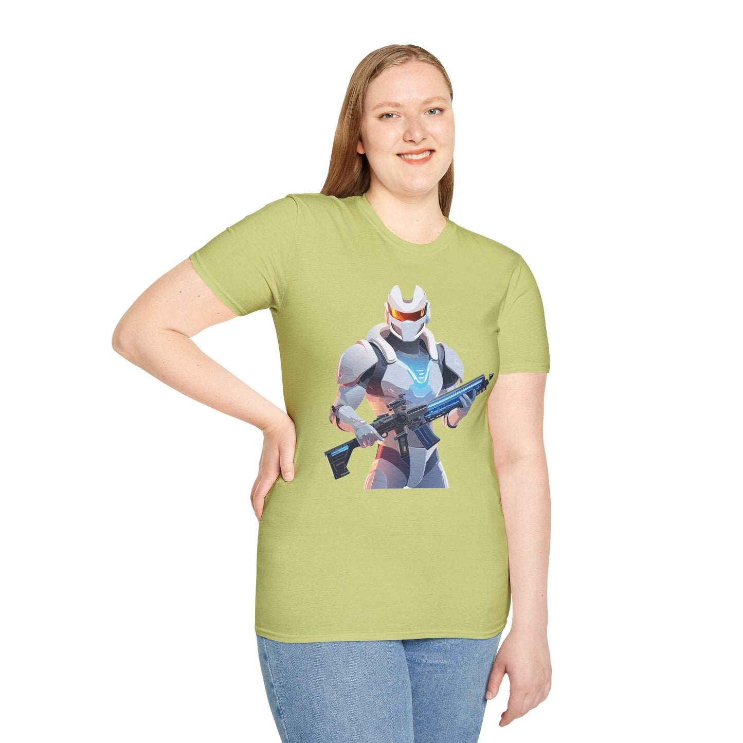 Robocop T Shirt Unisex Gildan Softstyle 64000 100 Percent Ring Spun Cotton Tee With Artwork