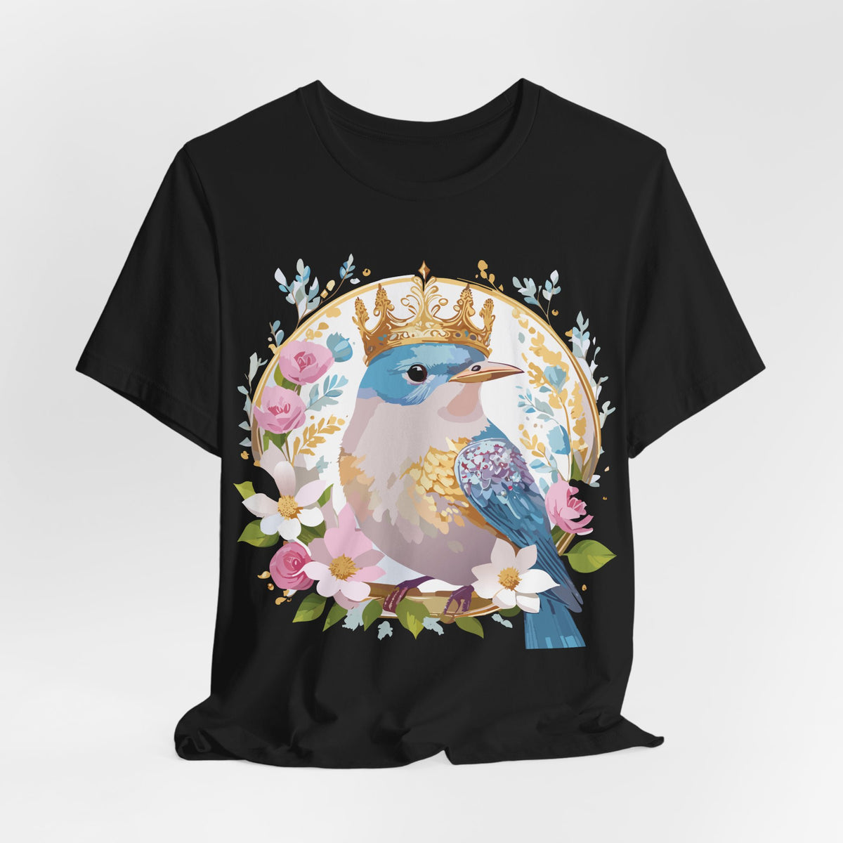 Medallion Graphic Unisex Cotton Bella+Canvas Tee with Art Design d77
