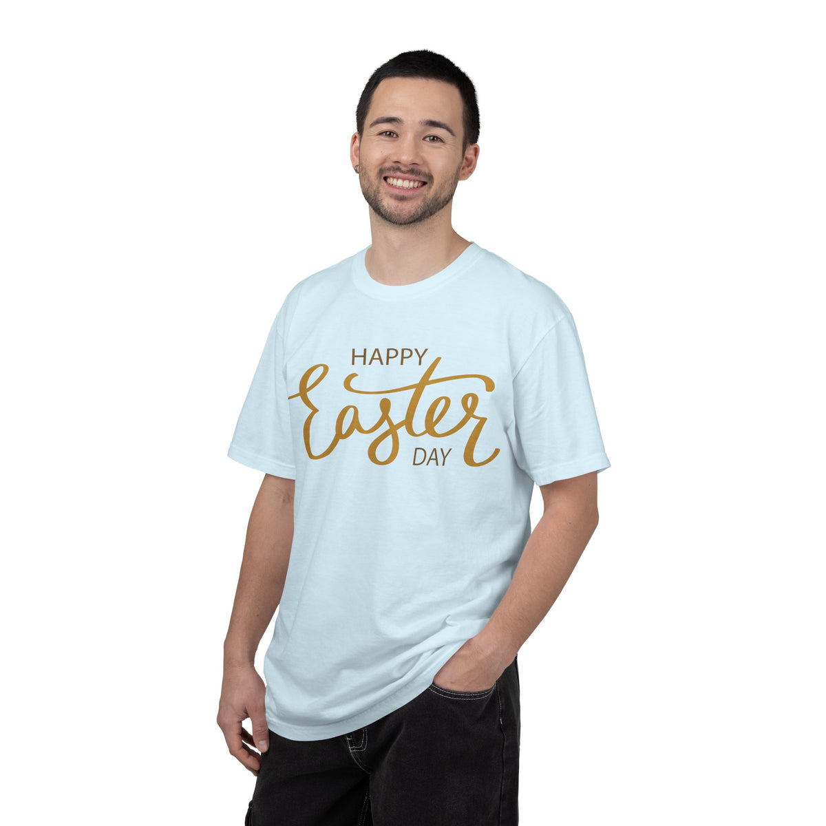 Happy Easter Day T-Shirt, Tee Shirt with Easter Signature, T Shirt with Easter Prints, Tee Shirt with Easter Design