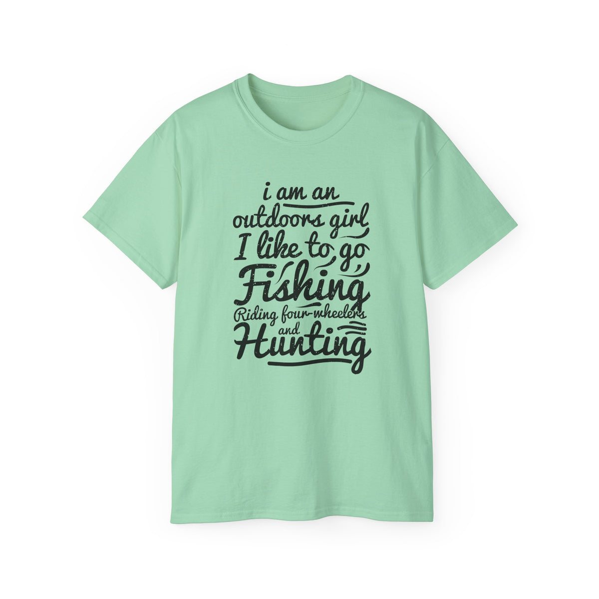Outdoors Girl I Like To Go Fishing Hunting T-Shirt | Women's Fishing Shirt