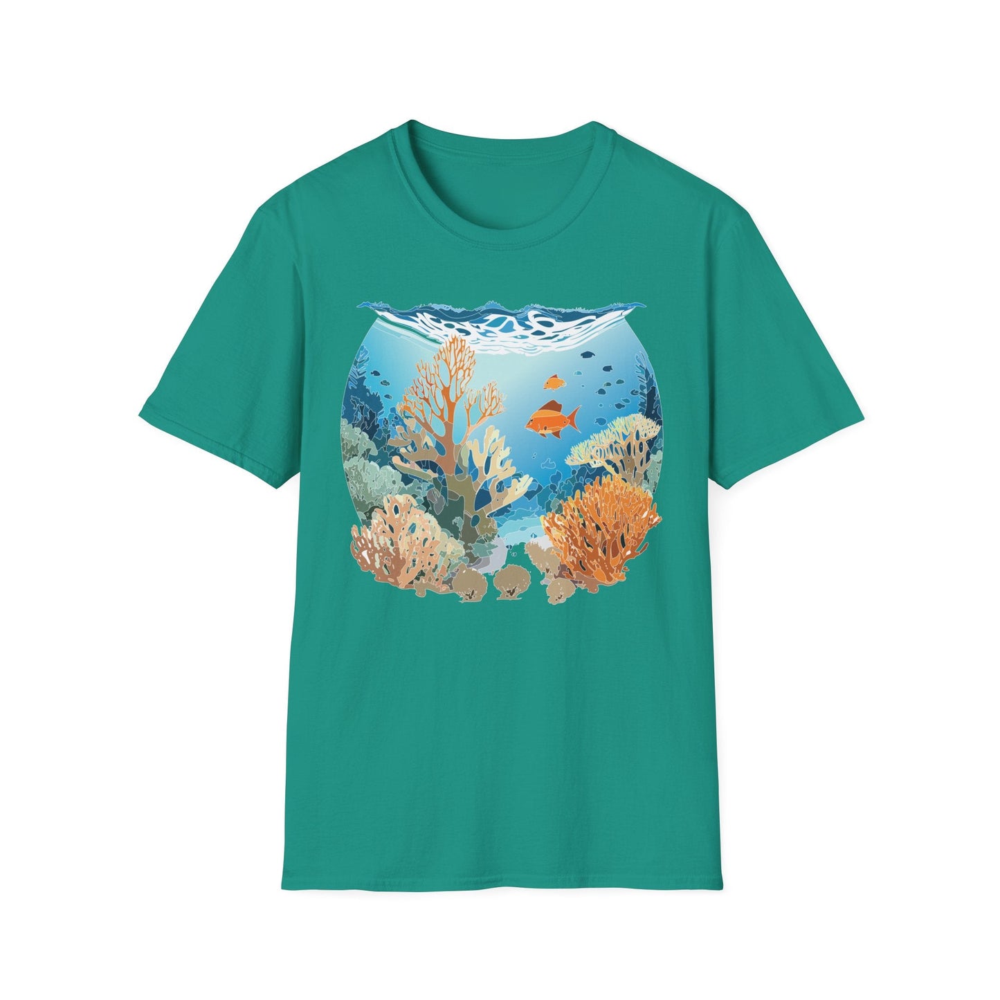 Ocean Tee Shirt Unisex Gildan Softstyle Cotton Tee Shirt 64000 Lightweight Breathable Comfort