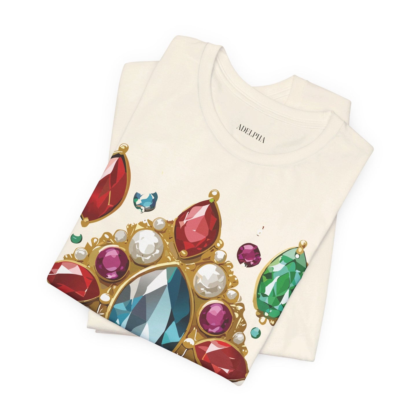 Jewelry Graphic Unisex 100 Cotton Vintage Treasure Art T-Shirt 44