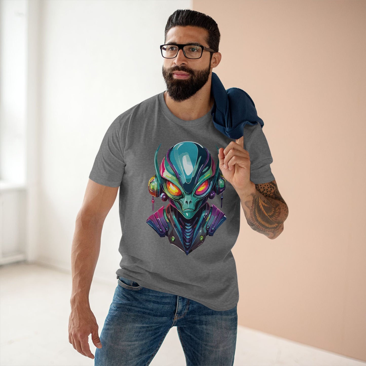 Aliens Graphic Unisex 100 Cotton Staple Tee 17