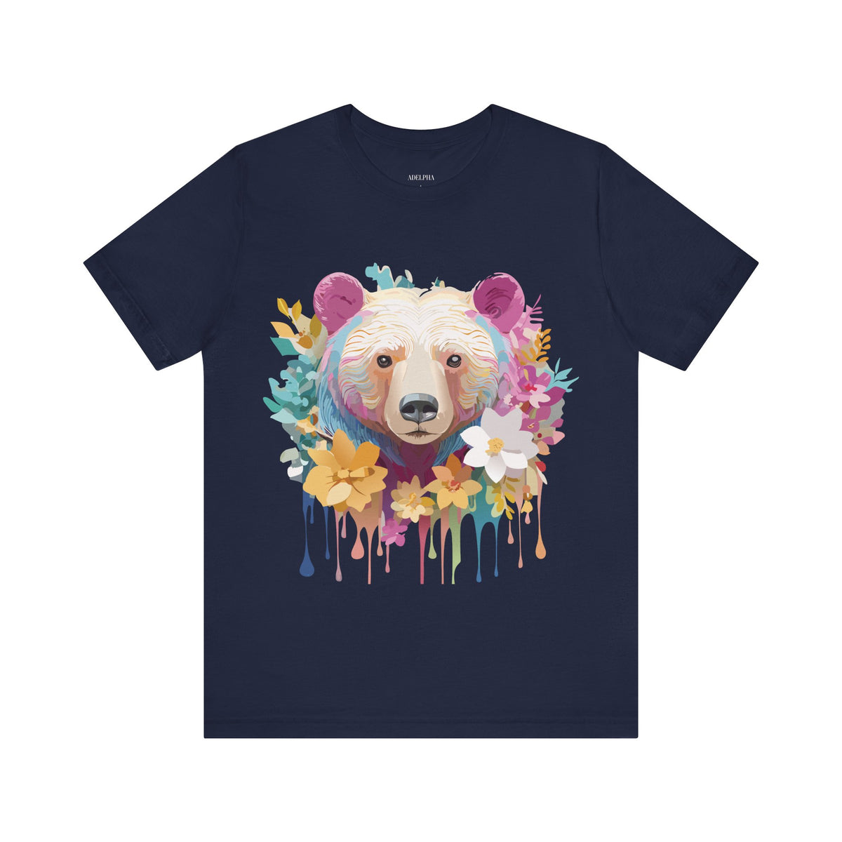 Bear Graphic Design Tee Bella+Canvas Unisex 100 Cotton Tee Shirt a114
