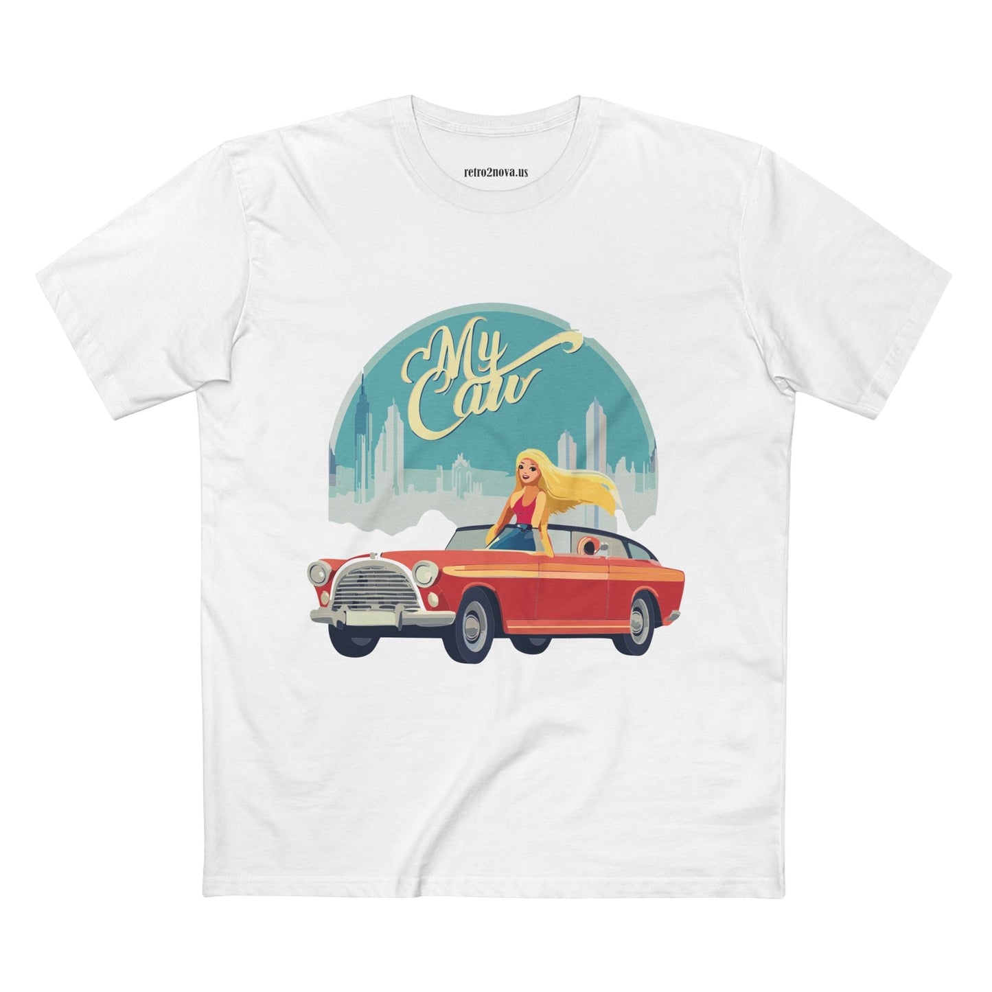 Retro Car Shirts Vintage Car RC13 Unisex Premium Cotton Tee With Original Art Design Retro2Nova