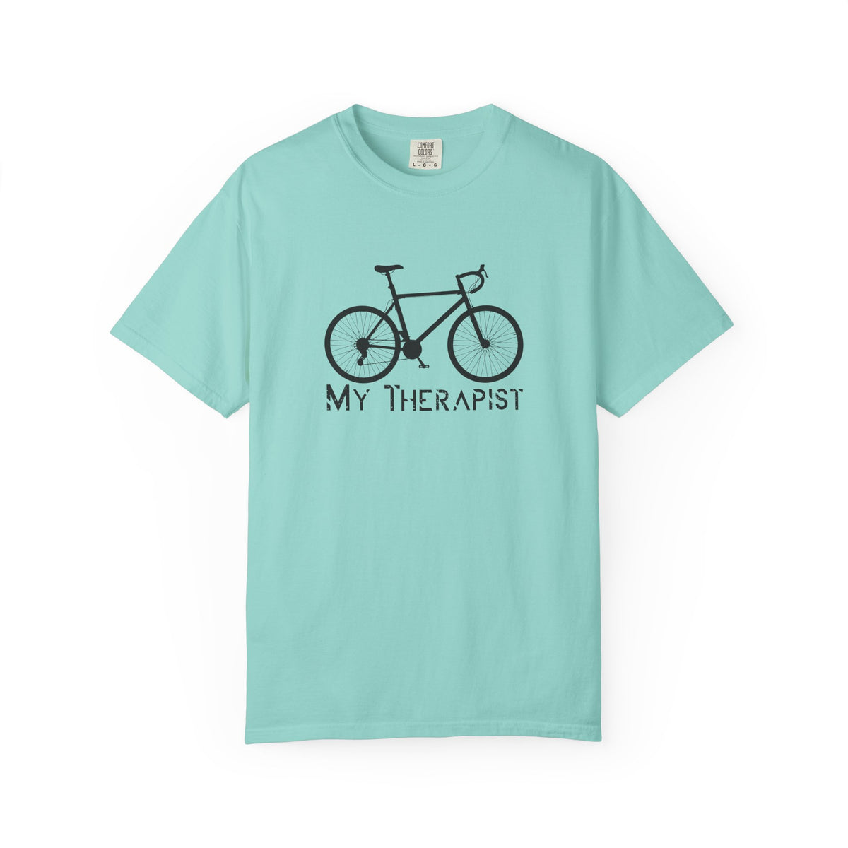 Bicycle My Therapist Bike Cycling Unisex Comfort Colors Garment-Dyed Heavyweight 100 Cotton Art Design T-Shirt w59