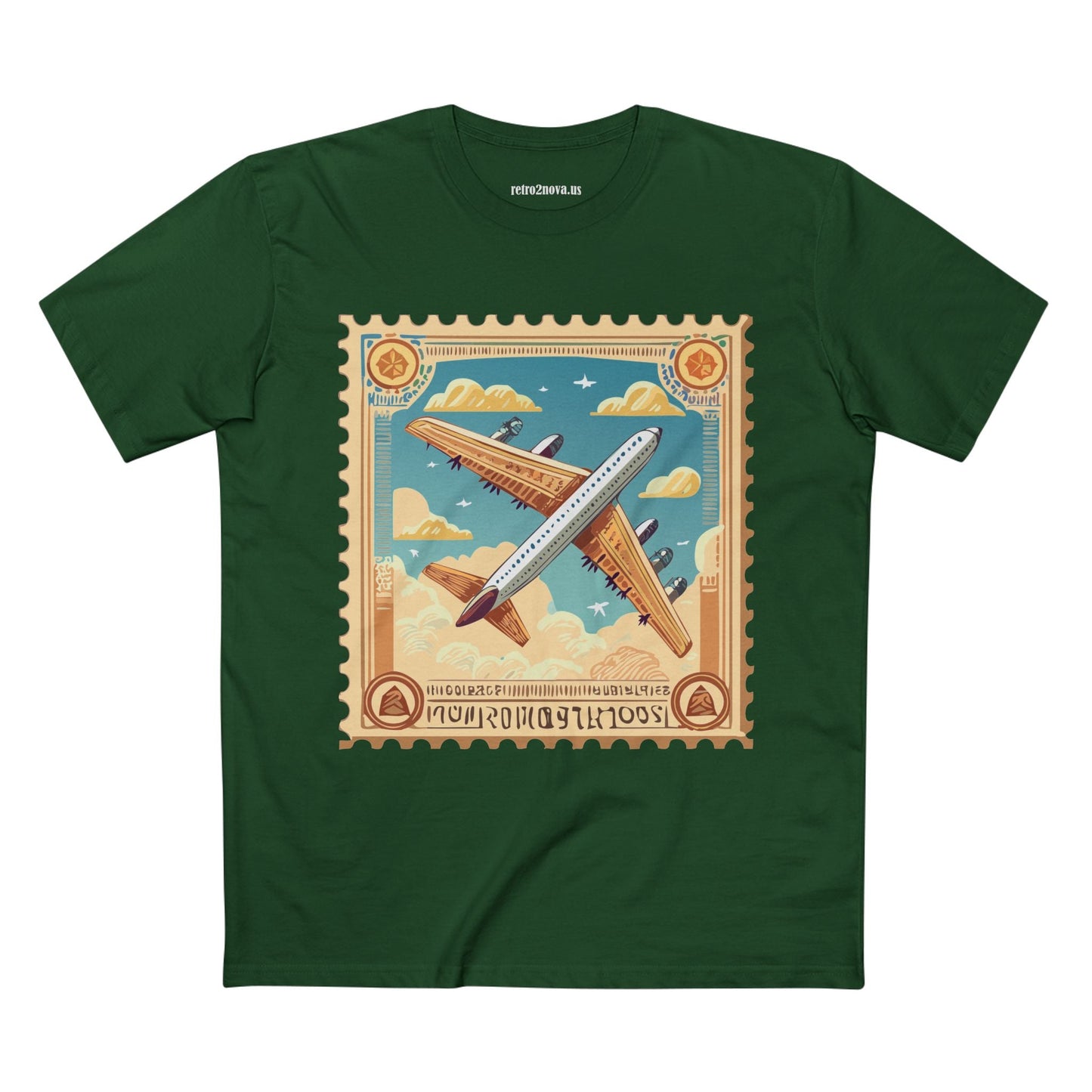 Stamp Shirt Postage Stamp Tee Unisex Premium Cotton Art Design PS18 Retro2Nova Collection