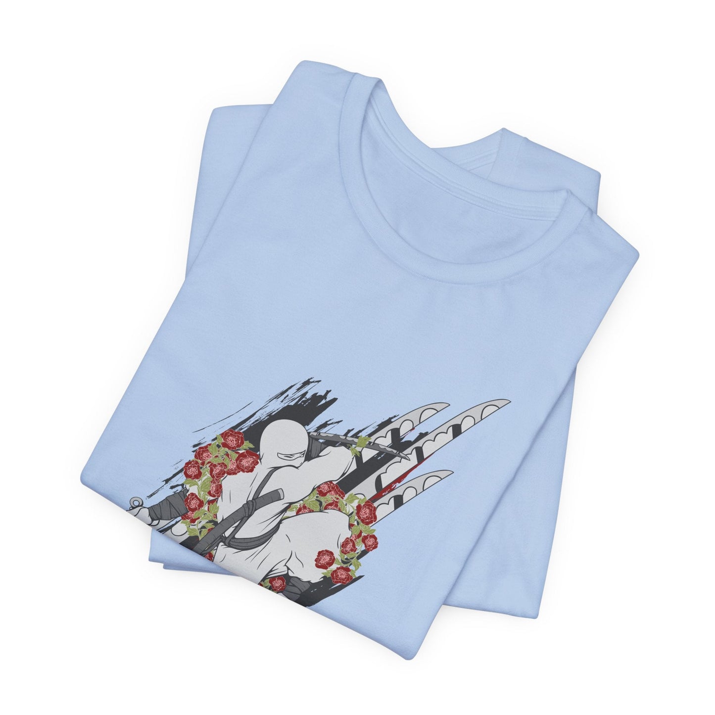 Ninja Samurai Artwork Graphic Unisex Cotton T-Shirt r5