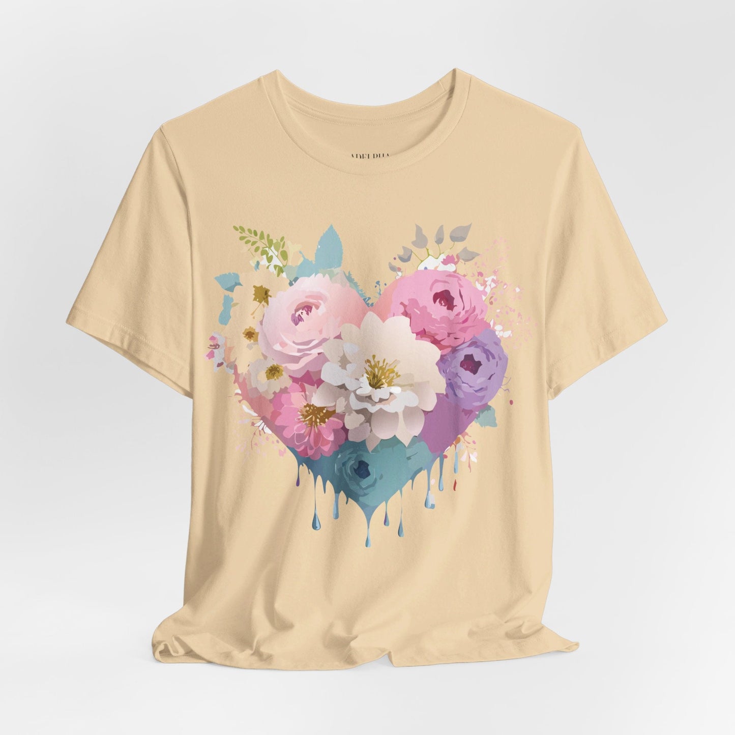Valentine Graphic Tee Unisex Short Sleeve Shirt With Adelpha Vintage Artwork Design