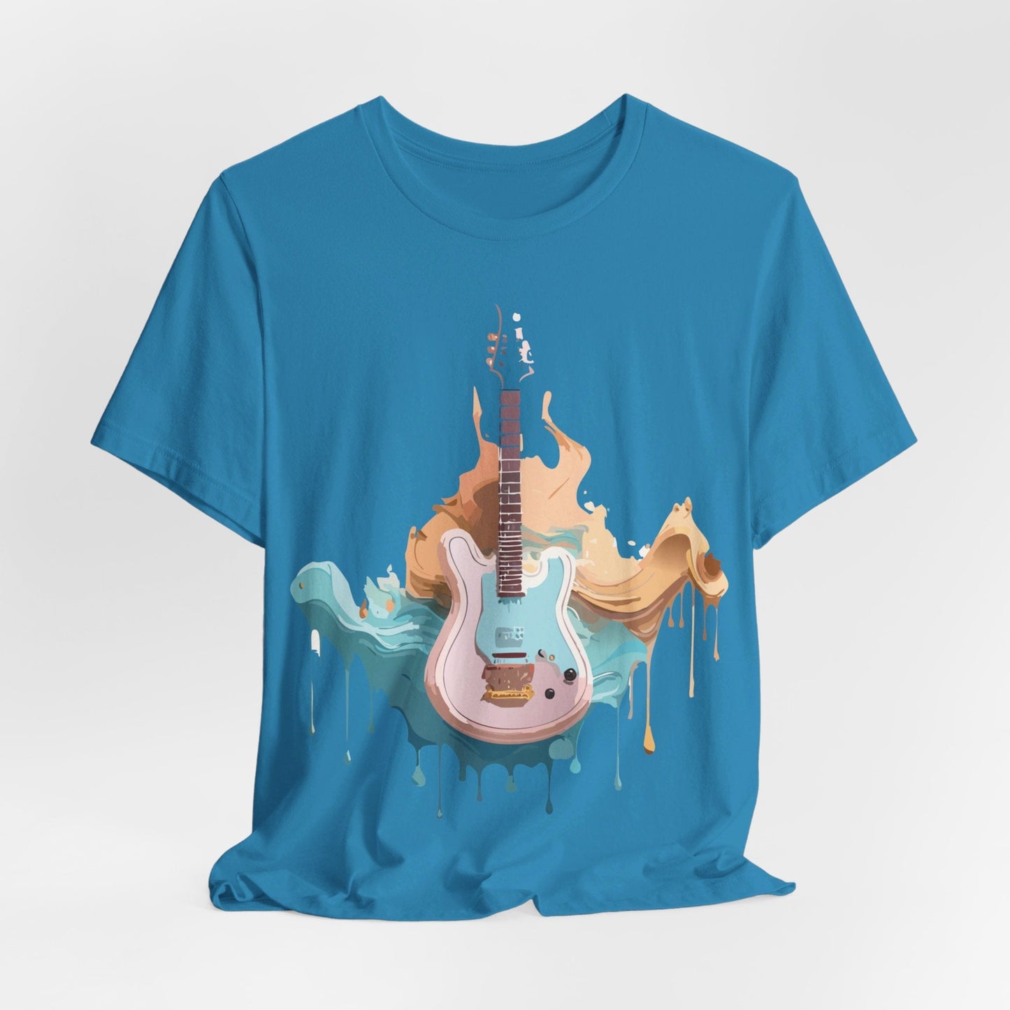 Music Graphic Unisex 100 Cotton Vintage Art with Musical Elements Tee 51