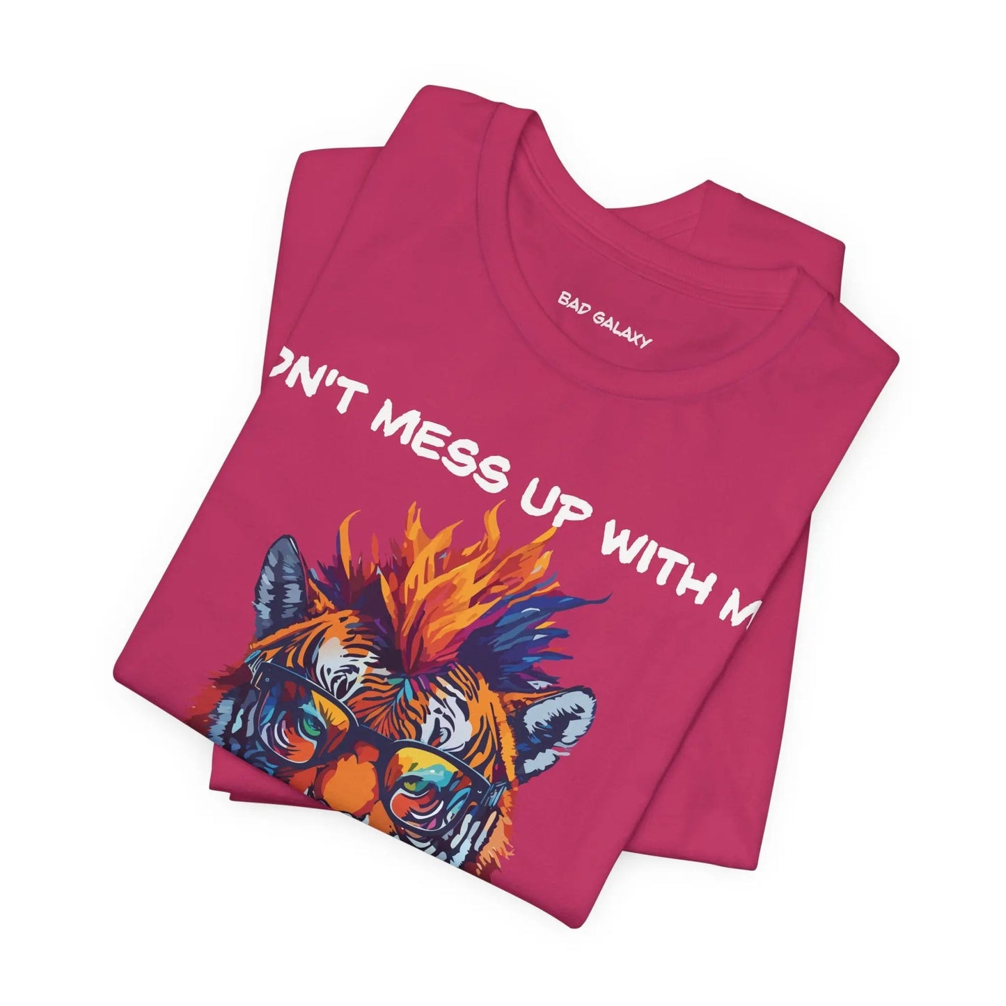 Bad Galaxy Animal T Shirt 100 Percent Cotton Eco Friendly Ink Made in USA Durable Stitching