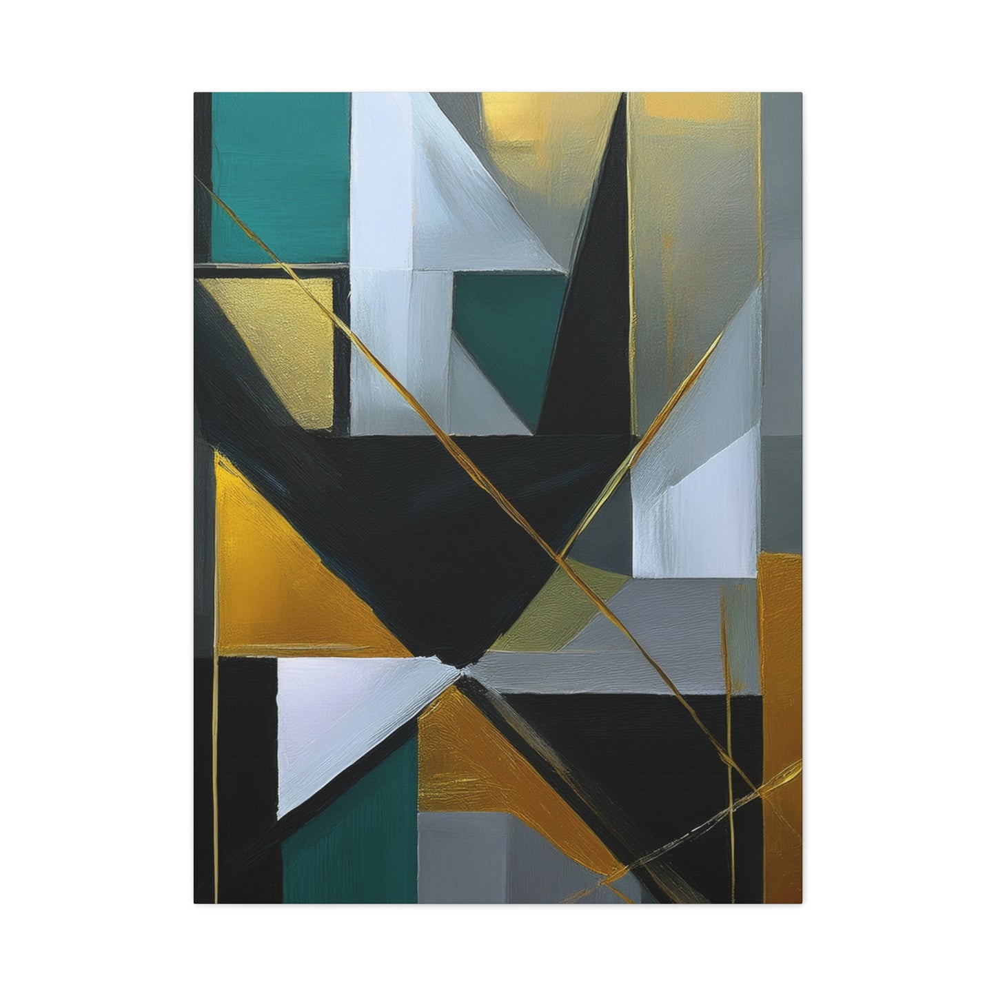 Abstract Geometric Painting Print Canvas 20x24,20x30,24x30 24x32,24x36,30x40 32x48,36x48,40x60 Pine-Wood Inner Frame ABS-77