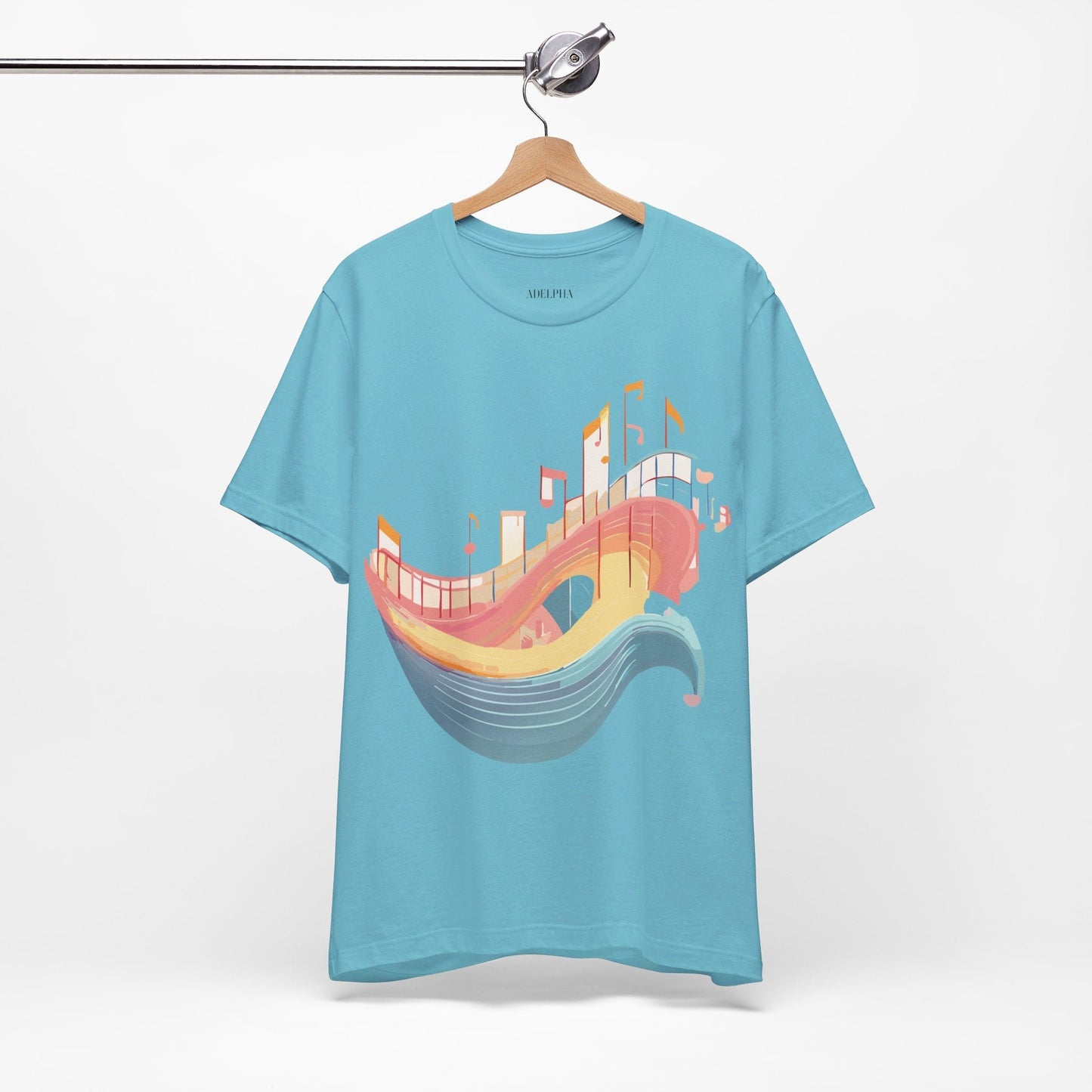Adelpha Music T Shirt Unisex Graphic Tee Vintage Art Design Jersey Short Sleeve Premium