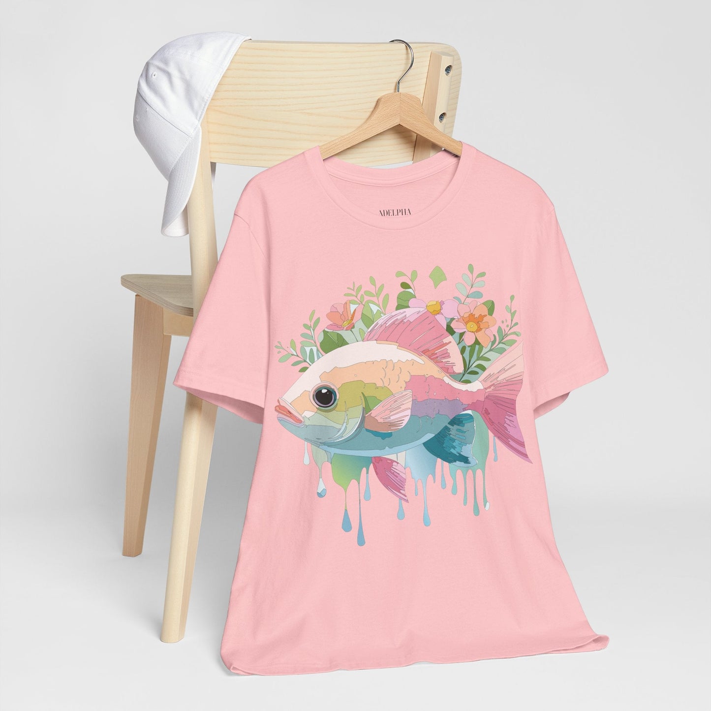 Fish Shirt Graphic Tee Unisex Adelpha Art Design Vintage Inspired Artwork for Everyday Wear