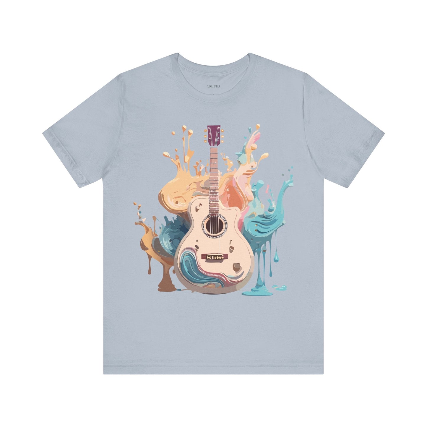 Music Graphic Unisex 100 Cotton Vintage Art with Musical Elements Tee 62